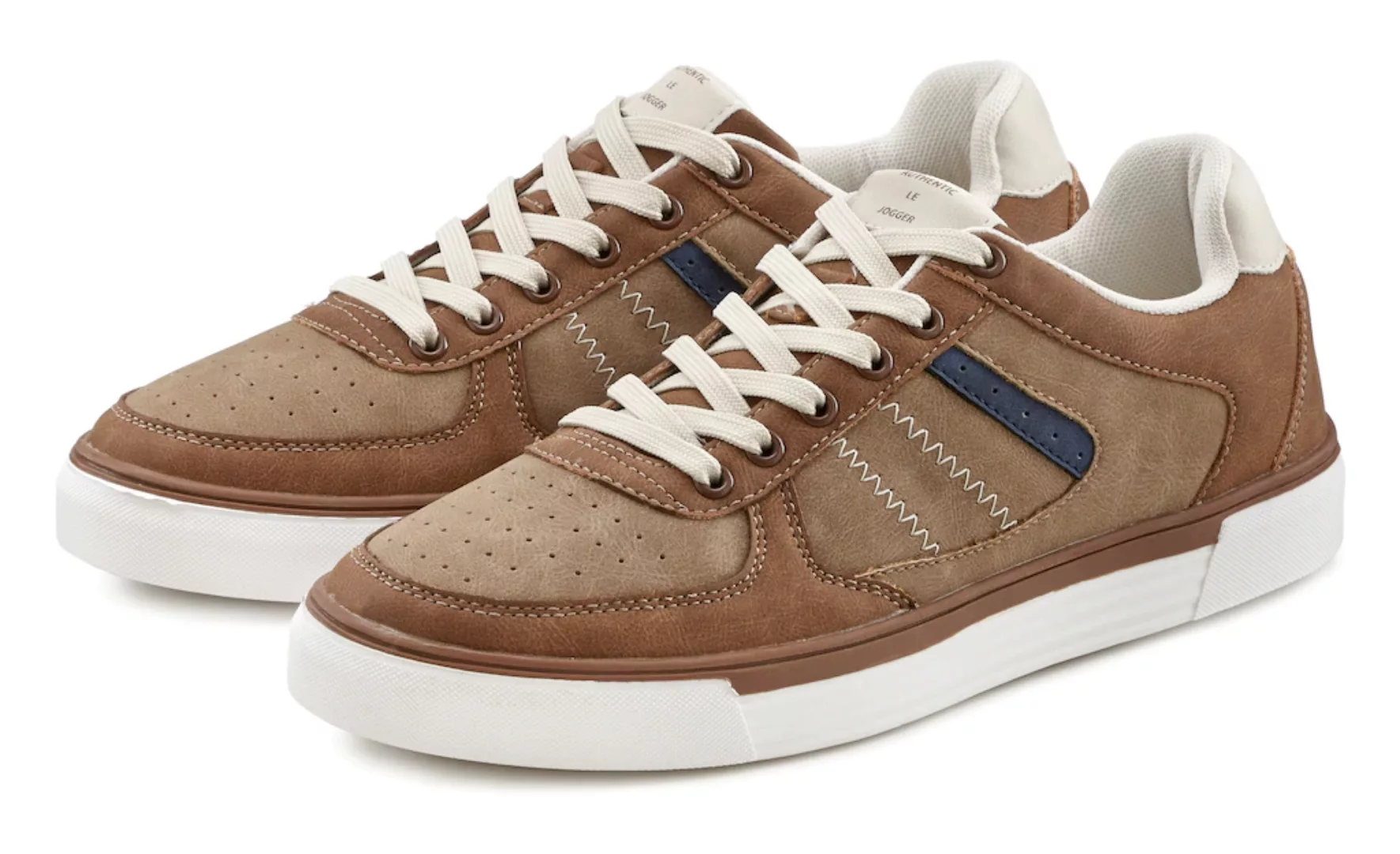 AUTHENTIC LE JOGGER Sneaker, mit Farb- & Materialmix, Schnürhalbschuhe, Fre günstig online kaufen