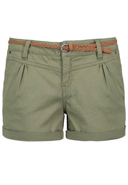 SUBLEVEL Chinoshorts Stretch-Shorts mit Flechtgürtel günstig online kaufen