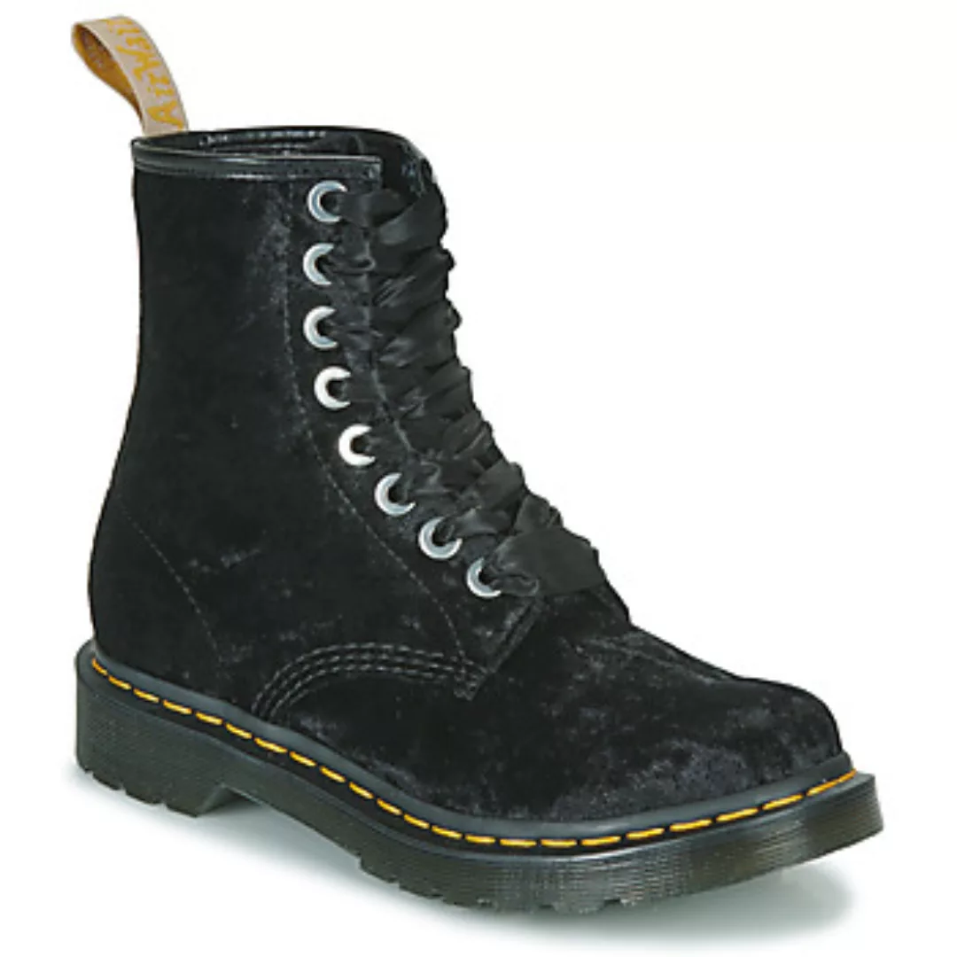 Dr. Martens  Damenstiefel VEGAN 1460 BLACK VELVET günstig online kaufen