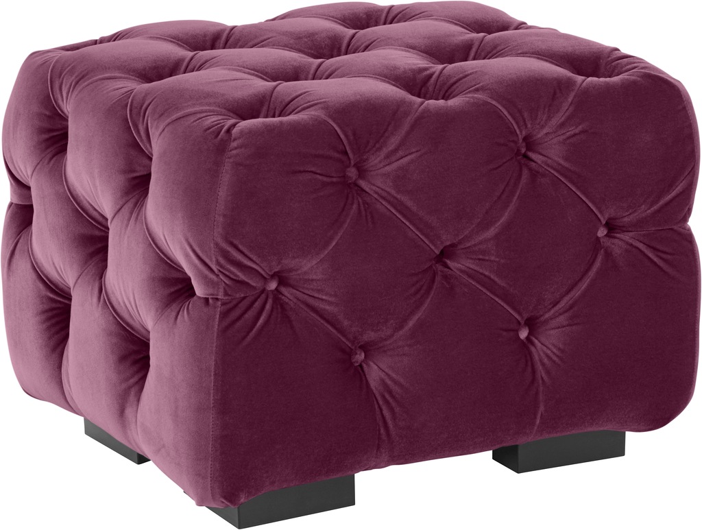 Home affaire Polsterhocker "Kalina", mit klassischer Chesterfield-Knopfheft günstig online kaufen