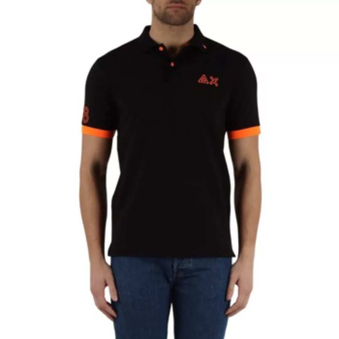 Sun68 Poloshirt Logo Fluo Army Grün - Größe M günstig online kaufen