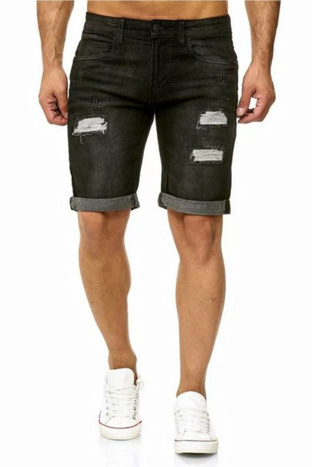 Indicode Shorts KADEN HOLES mit Used-Look & Destroyed Effekt günstig online kaufen