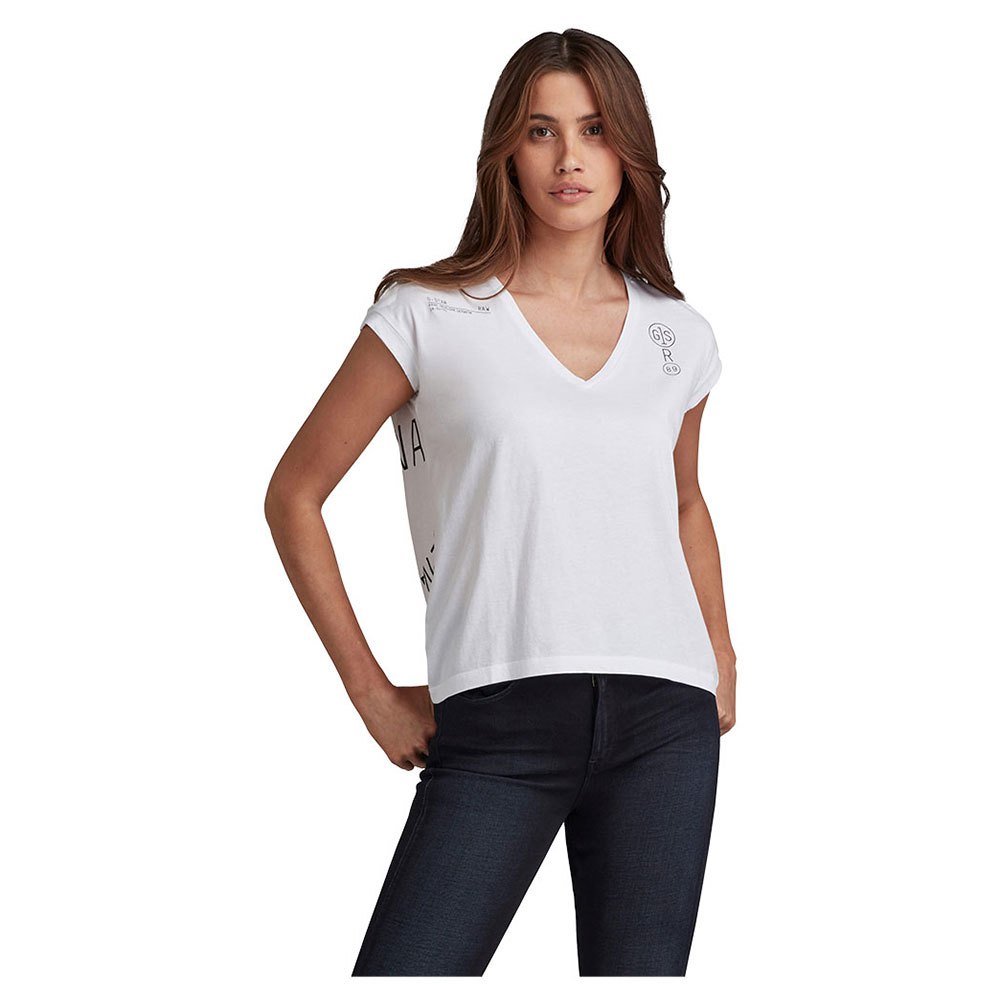 G-star Backprint Loose Top T-shirt M White günstig online kaufen