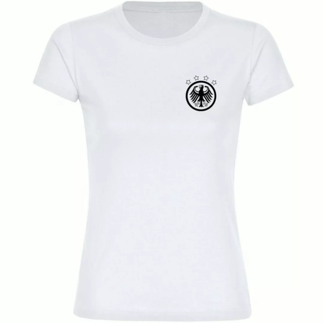 multifanshop T-Shirt Damen Deutschland - Adler Retro - Frauen günstig online kaufen