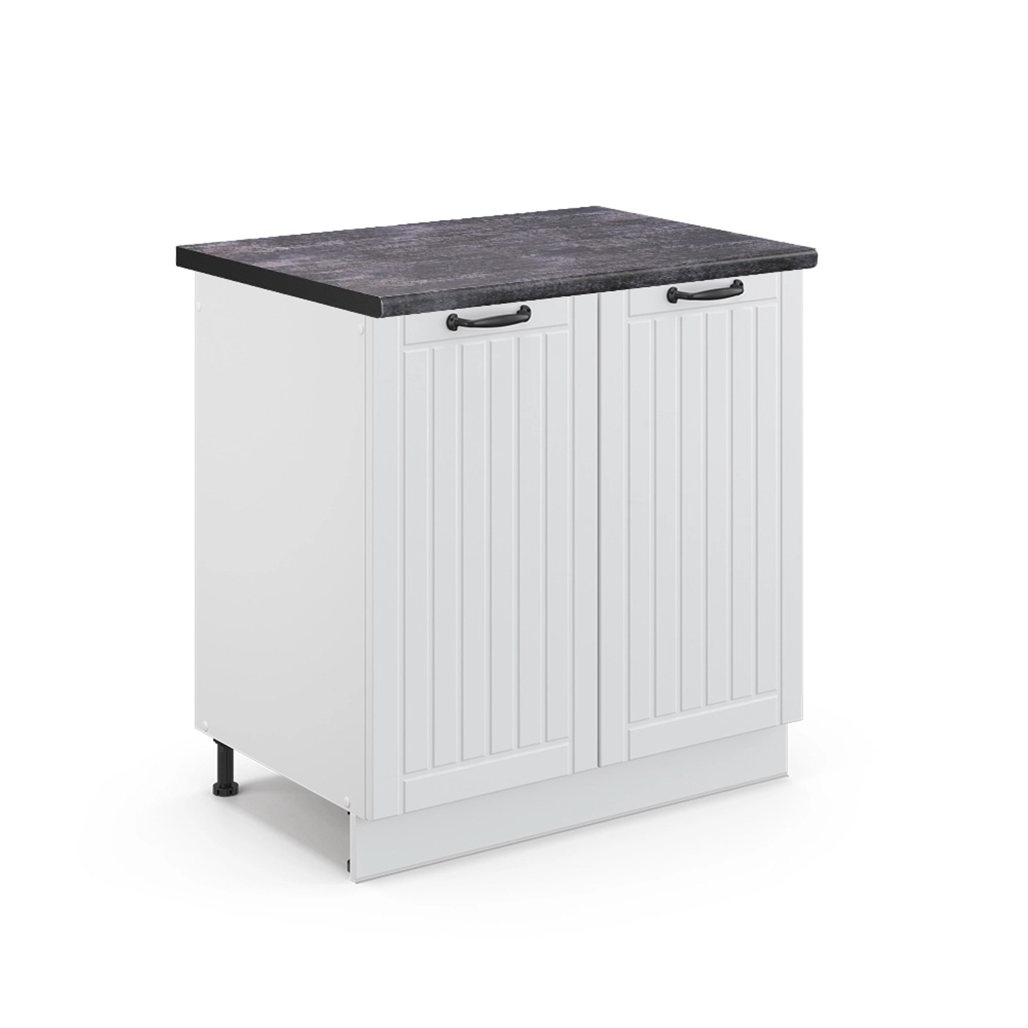 Vicco Spülenunterschrank Fame-Line, Weiß Landhaus/Weiß, 80 günstig online kaufen
