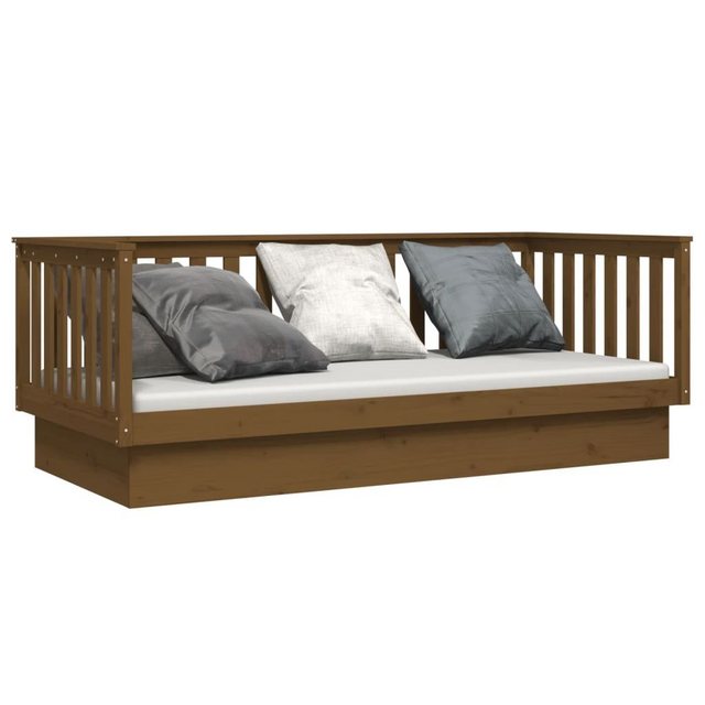 furnicato Bett Tagesbett Honigbraun 100x200 cm Massivholz Kiefer (1-tlg) günstig online kaufen