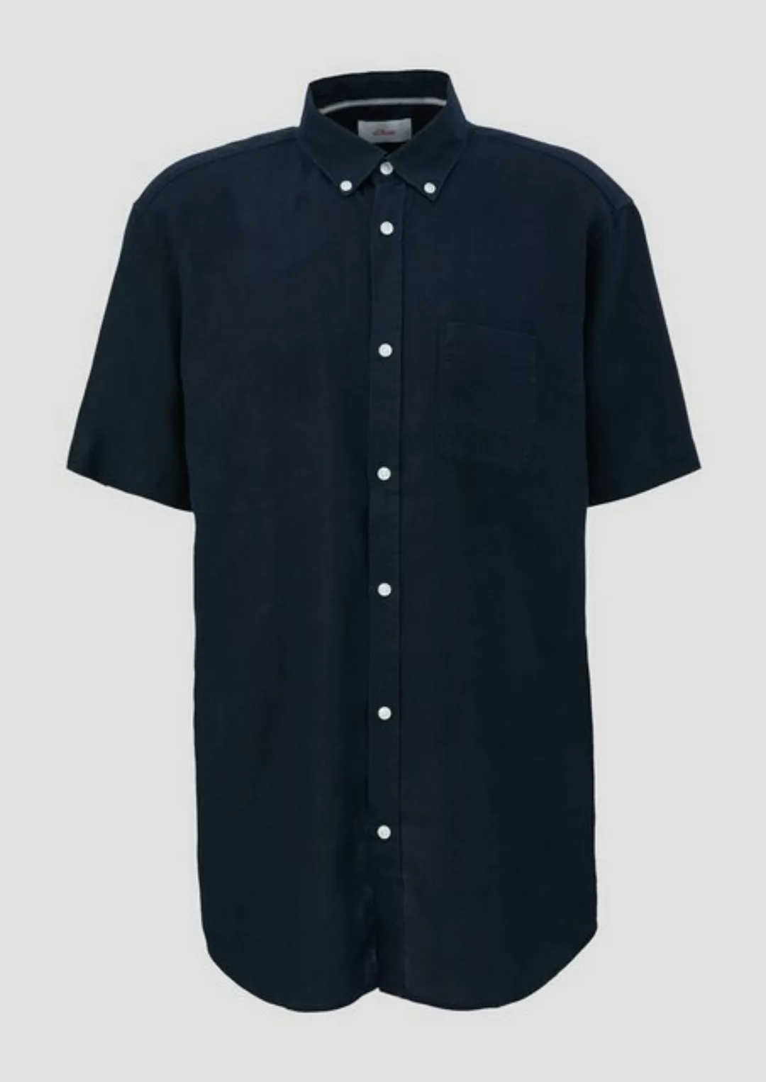 s.Oliver Kurzarmhemd Kurzarmhemd aus Leinen Garment Dye günstig online kaufen