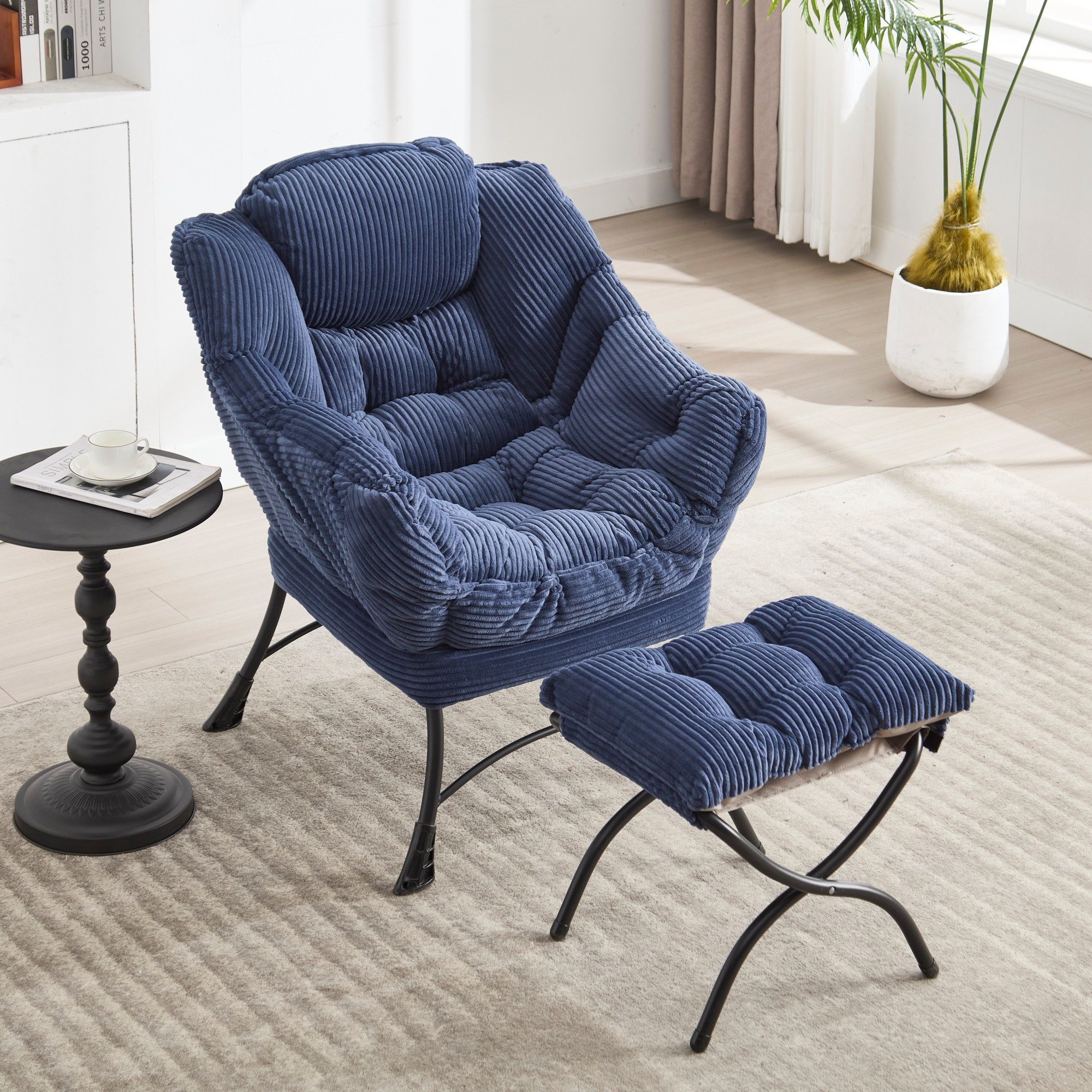 LVHOM Loungesessel Gemütliches Relaxsessel mit Hocker: günstig online kaufen