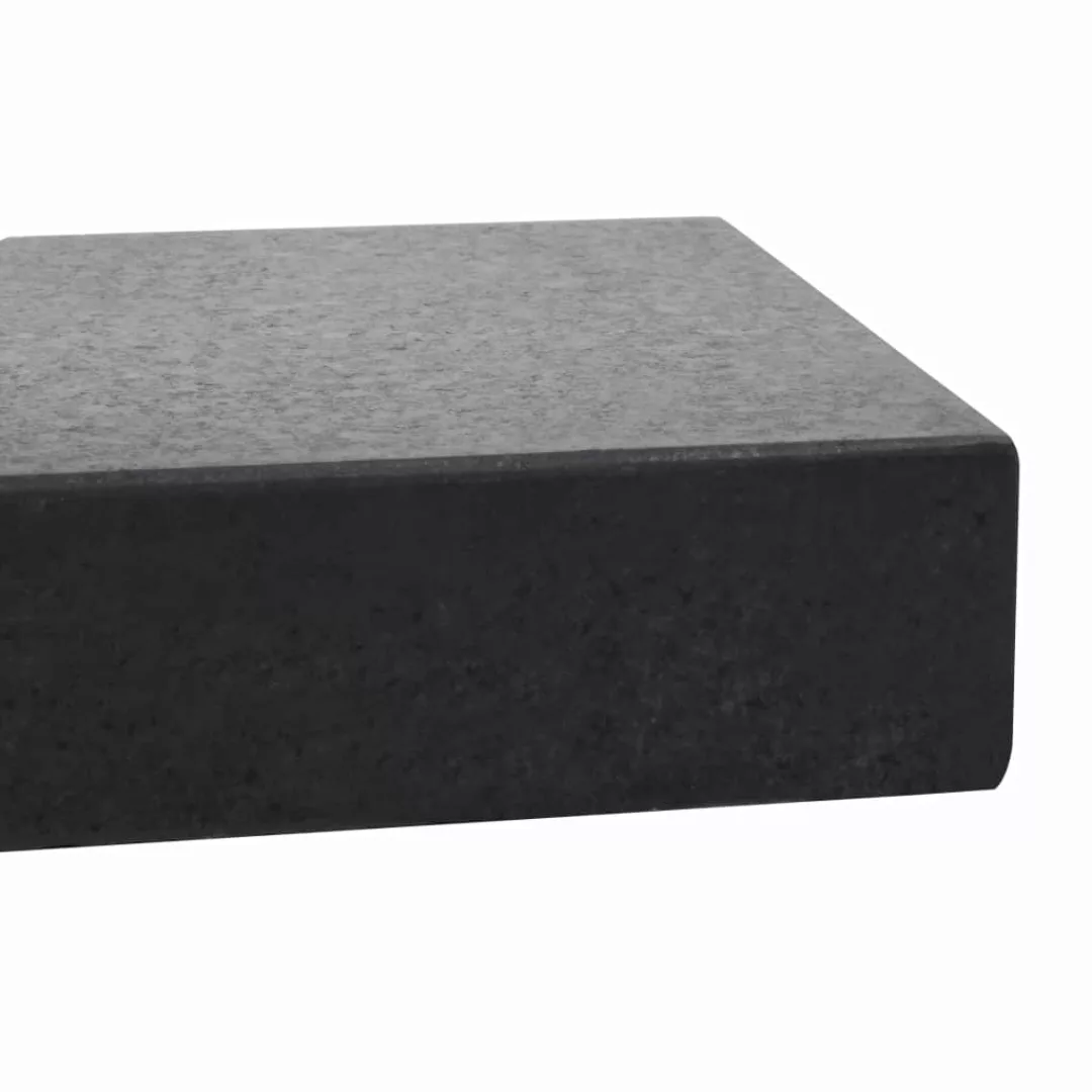 Sonnenschirmständer Granit 25 Kg Rechteckig Schwarz günstig online kaufen