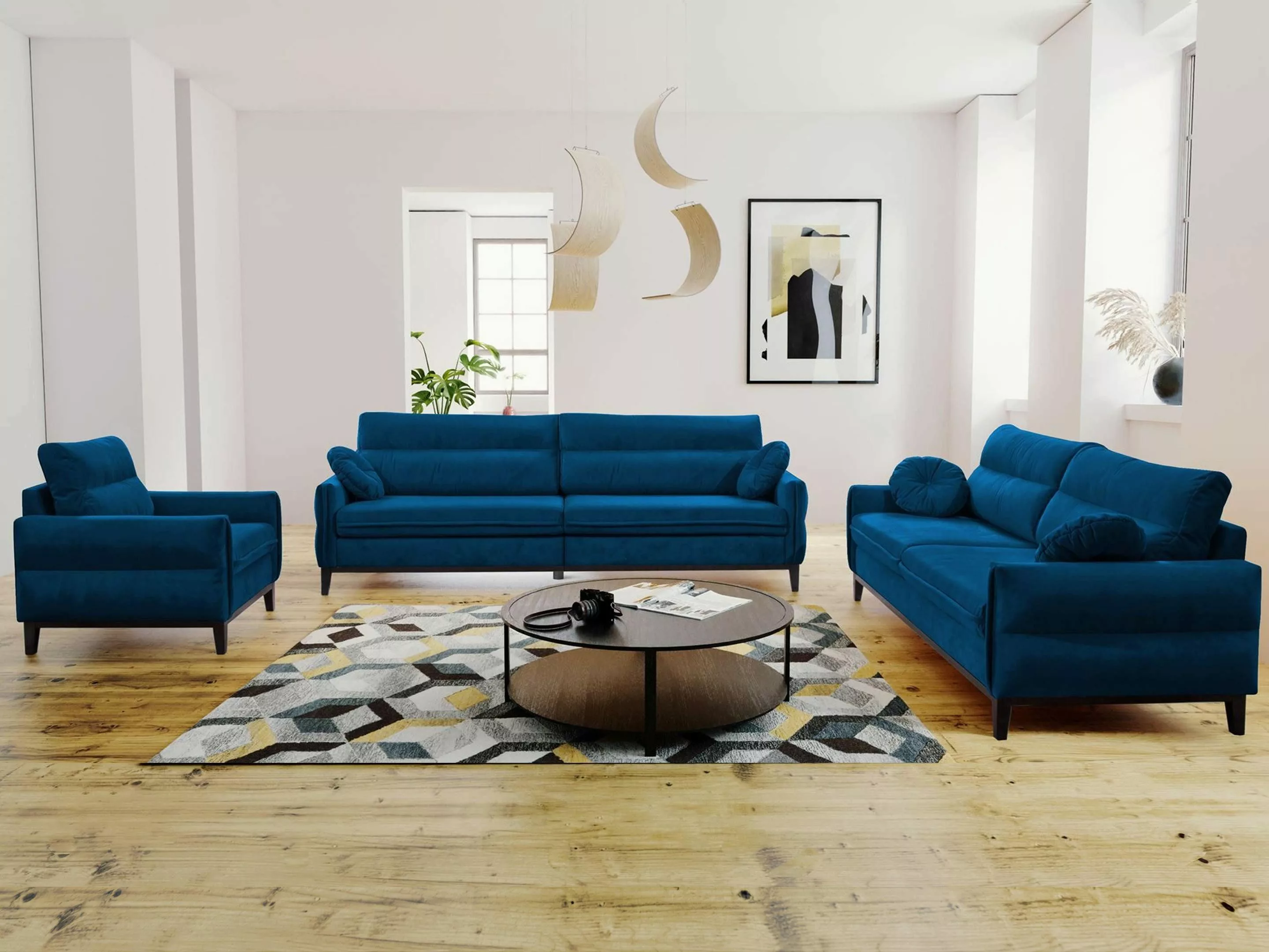 Beautysofa Polstergarnitur Belweder, (Couchgarnitur 321 Möbelset), günstig online kaufen
