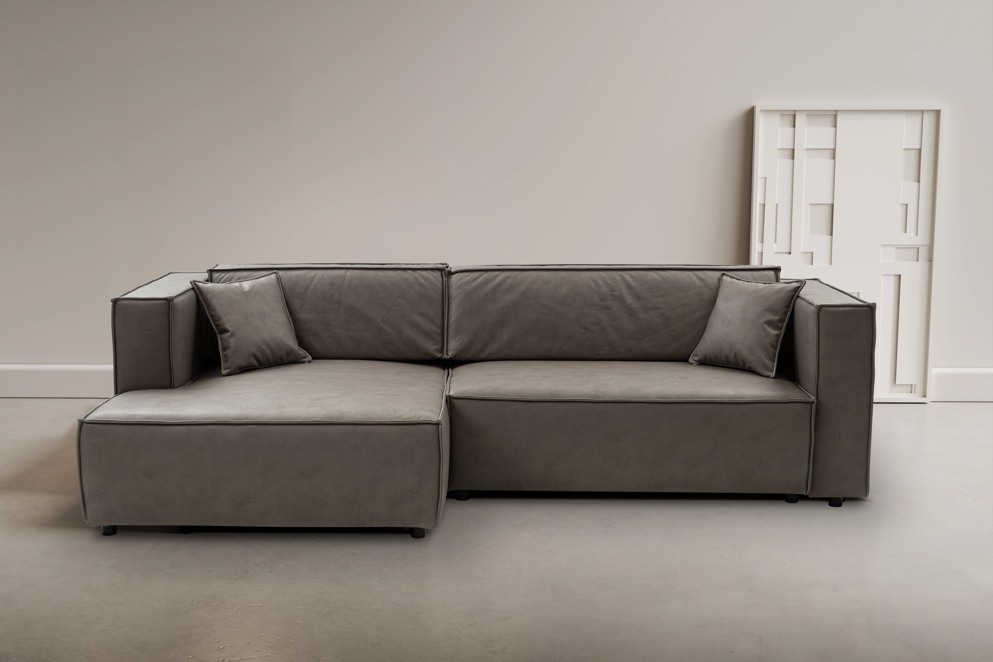 WERK2 Ecksofa "Atlanta", Design Ecksofa mit hohem Komfort, Schlaffunktion & günstig online kaufen