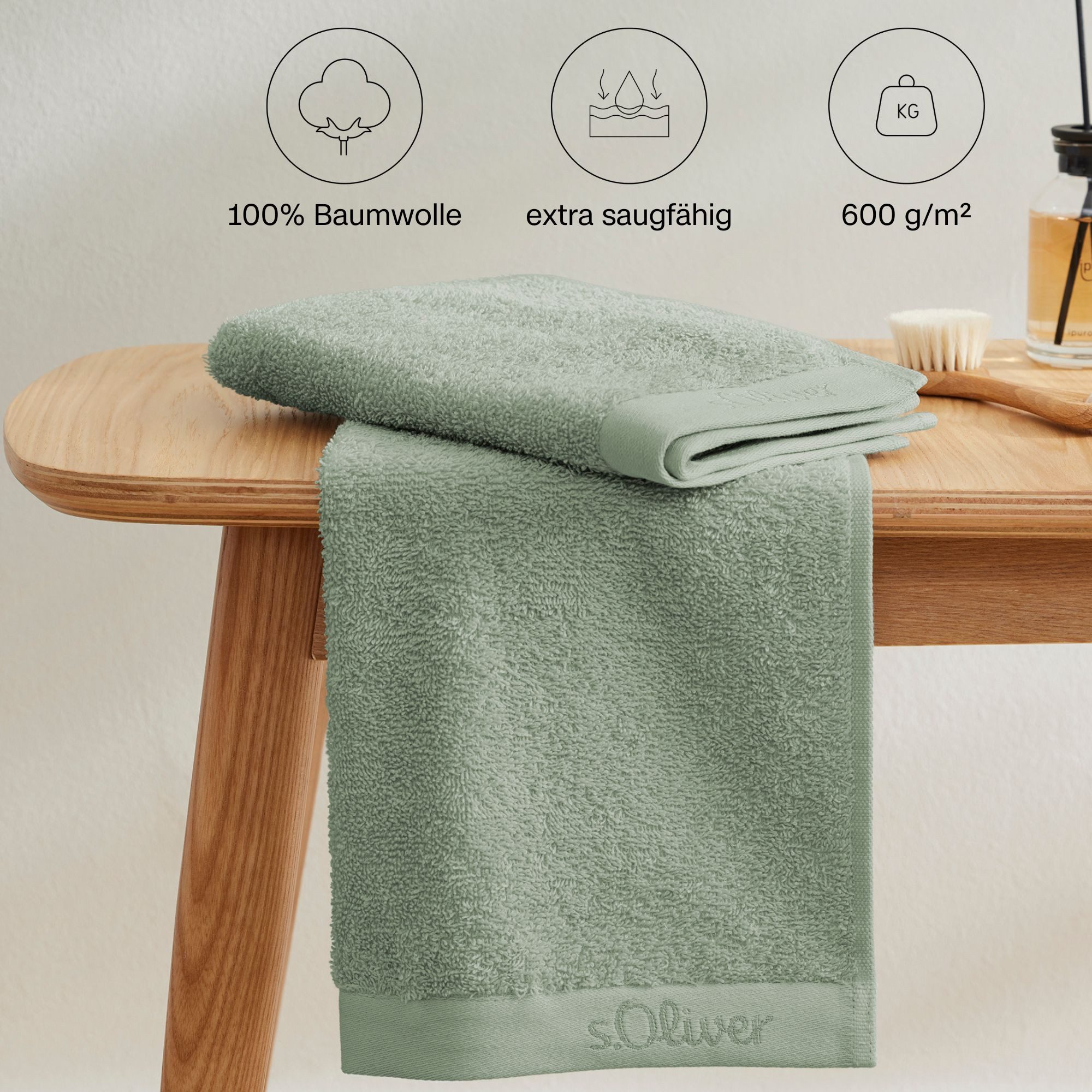s.Oliver Handtuch Set »s.Oliver, Premium Qualität, 600 gr/m²,«, (Set, 3 St. günstig online kaufen