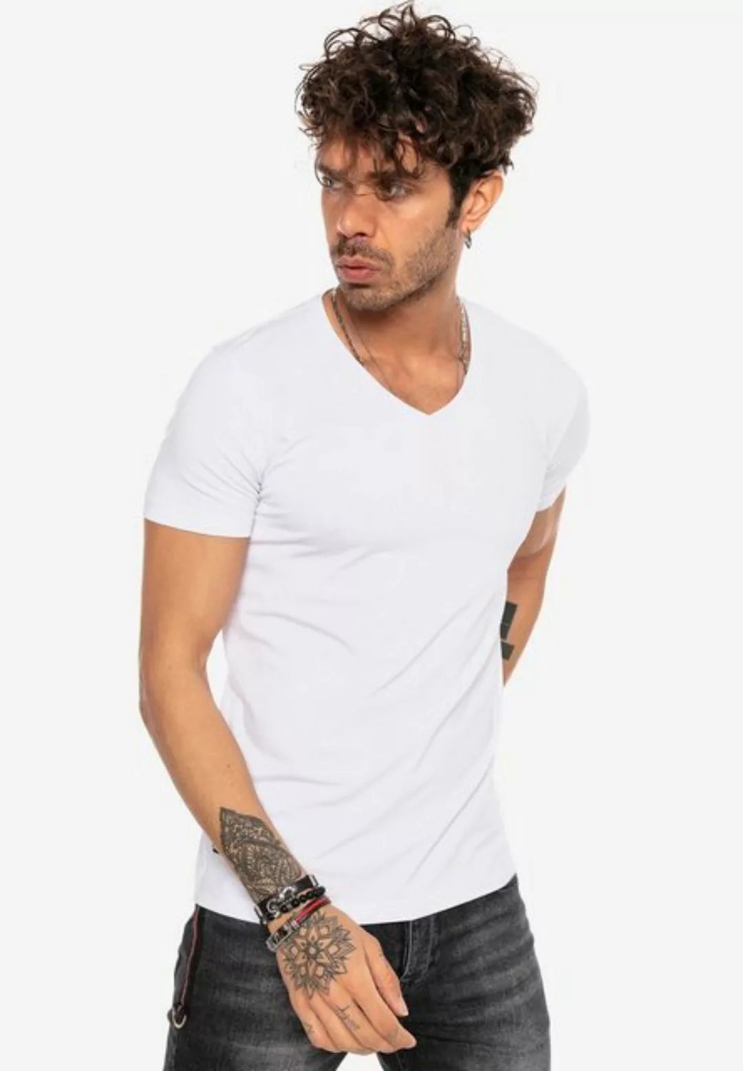 RedBridge T-Shirt Dange mit modischem V-Ausschnitt günstig online kaufen