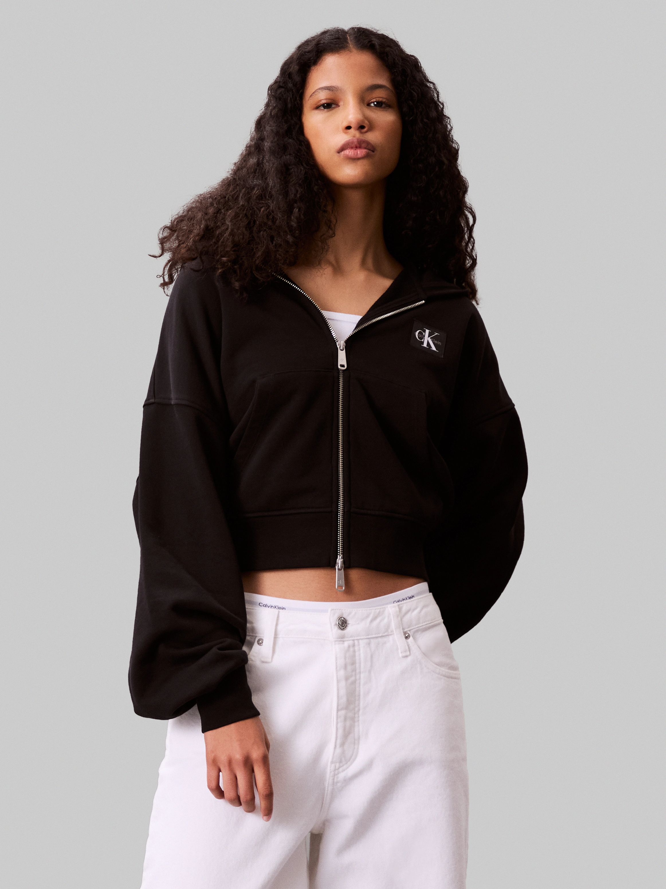 Calvin Klein Jeans Kapuzensweatshirt "A- FRNCH TRRY BDG LG", Mit Rundhalsau günstig online kaufen