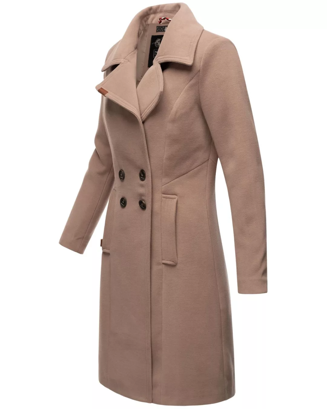 Navahoo Wintermantel "Wooly", edler Damen Trenchcoat in Wollmantel-Optik günstig online kaufen