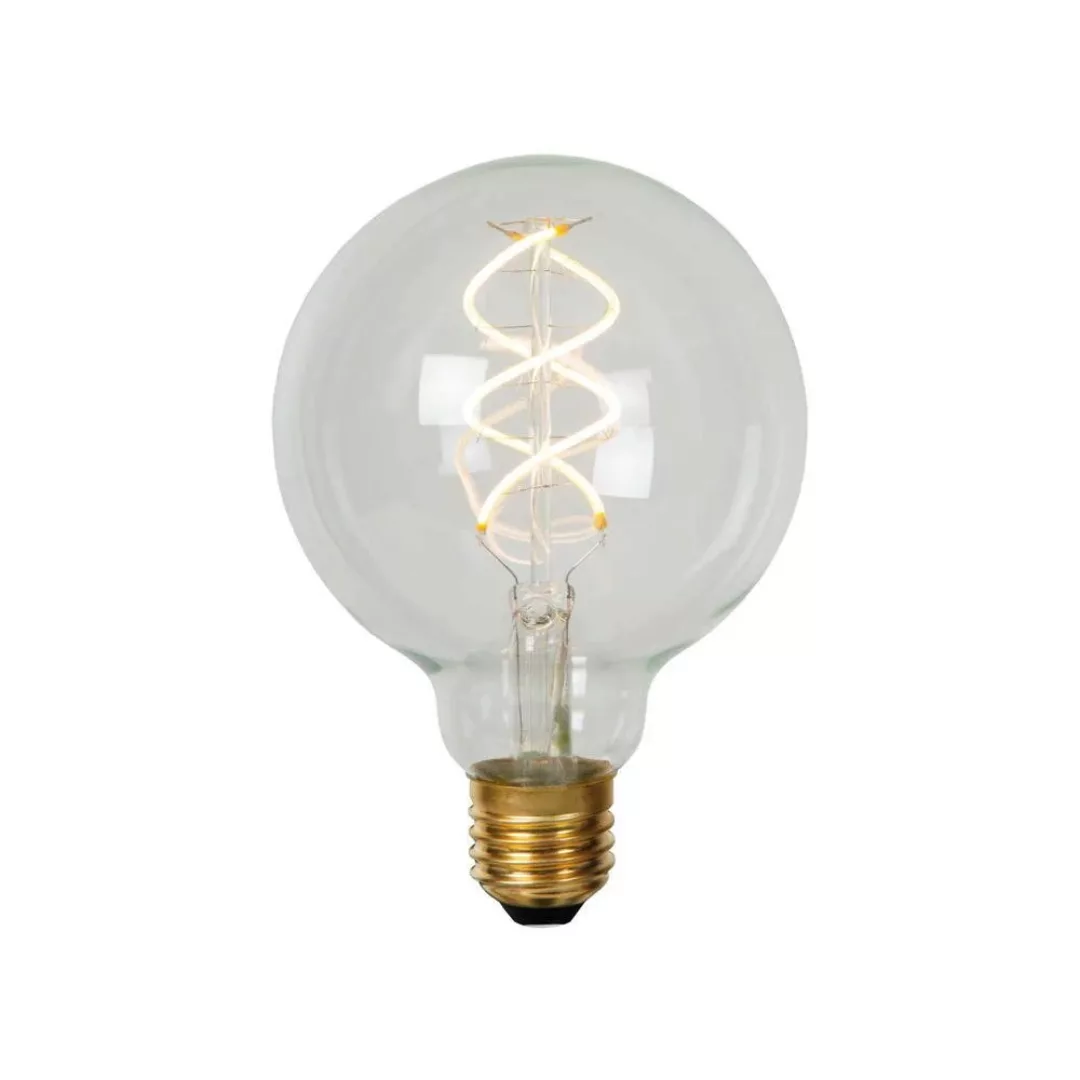 LED Leuchtmittel E27 - Globe G95 in Transparent 4,9W 460lm 2700K 2er-Pack günstig online kaufen
