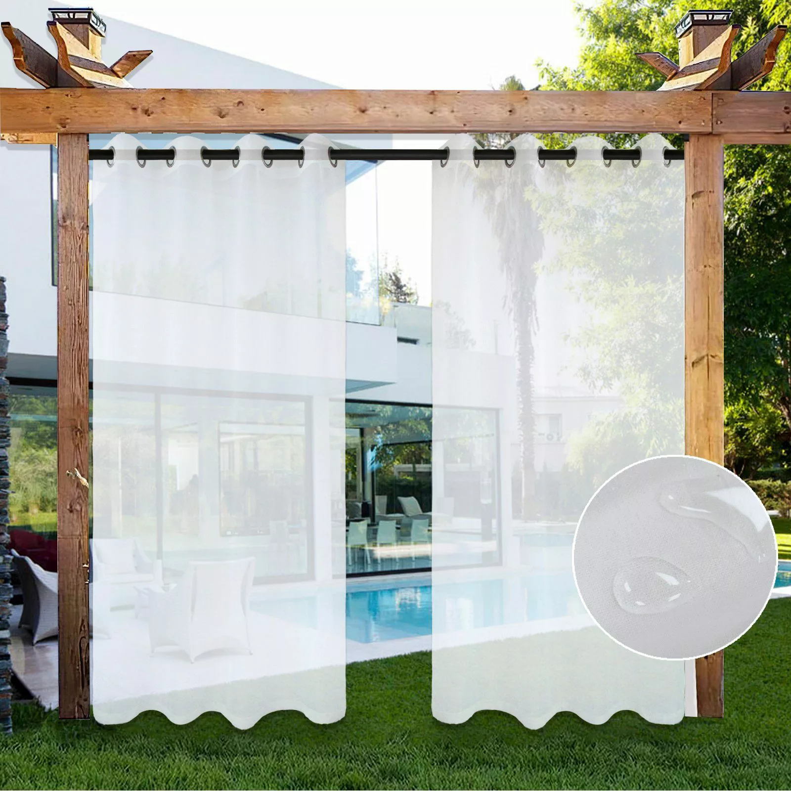 Sunicol Outdoorgardine Outdoor Vorhang Wetterfest mit günstig online kaufen