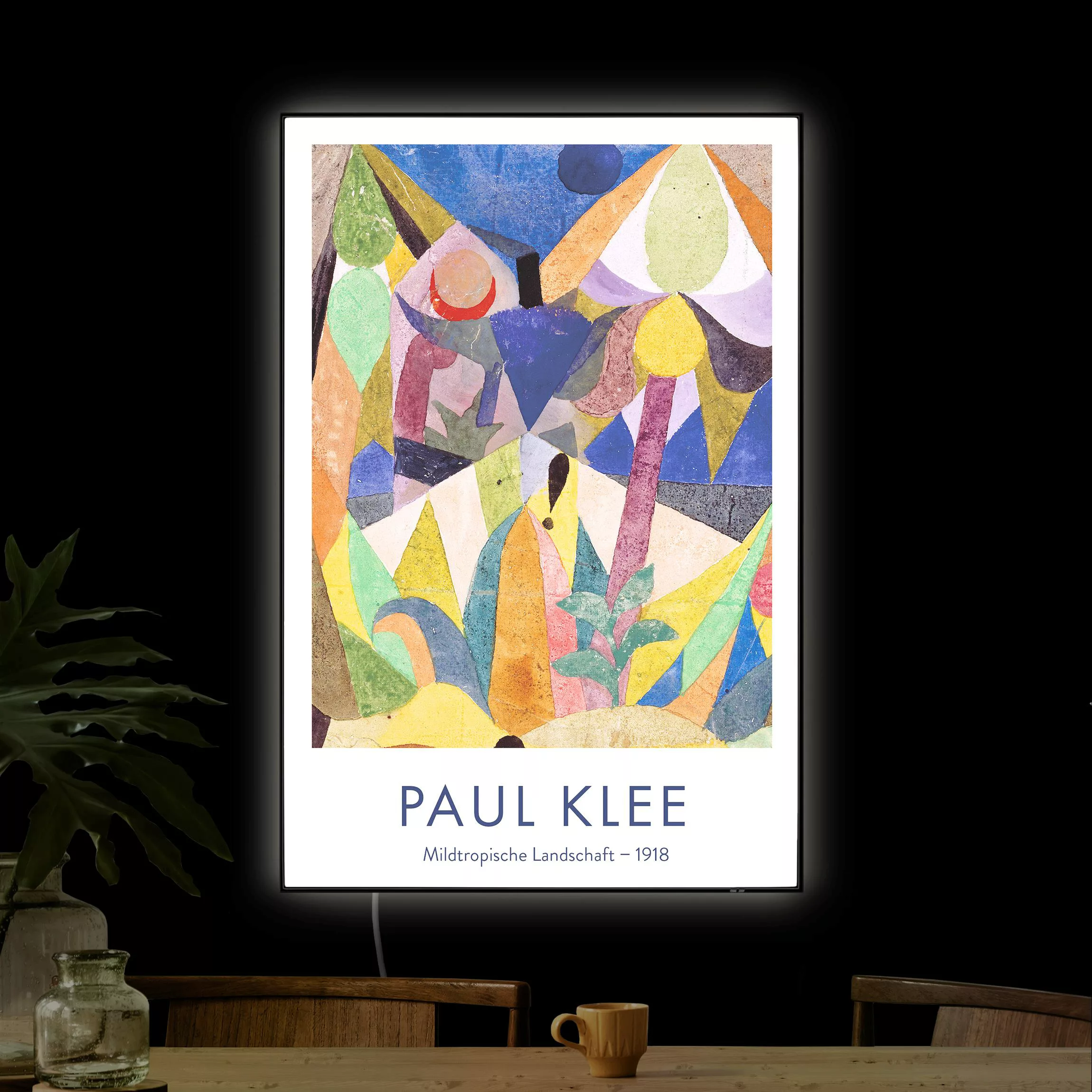 LED-Wechselbild Paul Klee - Mildtropische Landschaft - Museumsedition günstig online kaufen