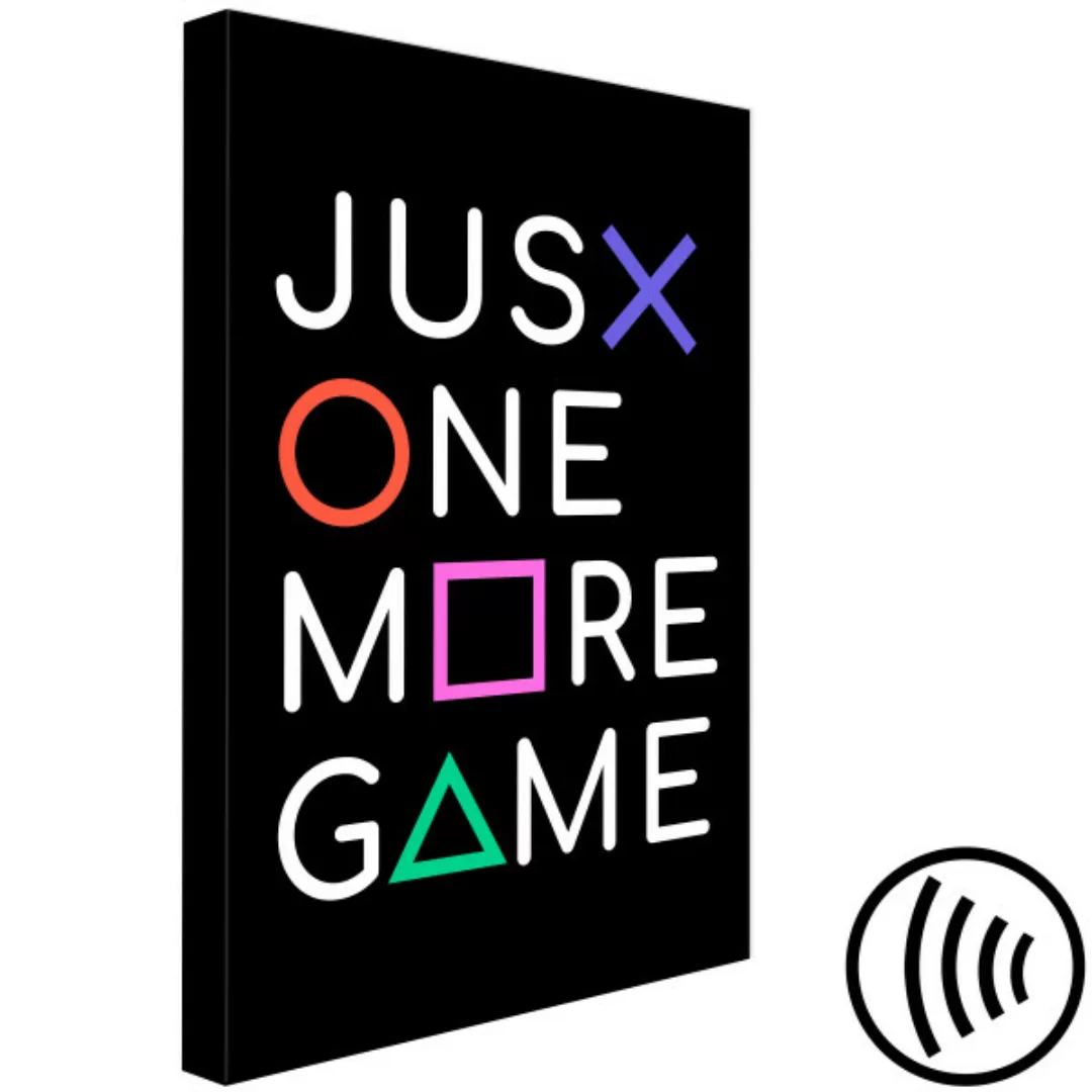 Bild auf Leinwand Just One More Game (1 Part) Vertical XXL günstig online kaufen
