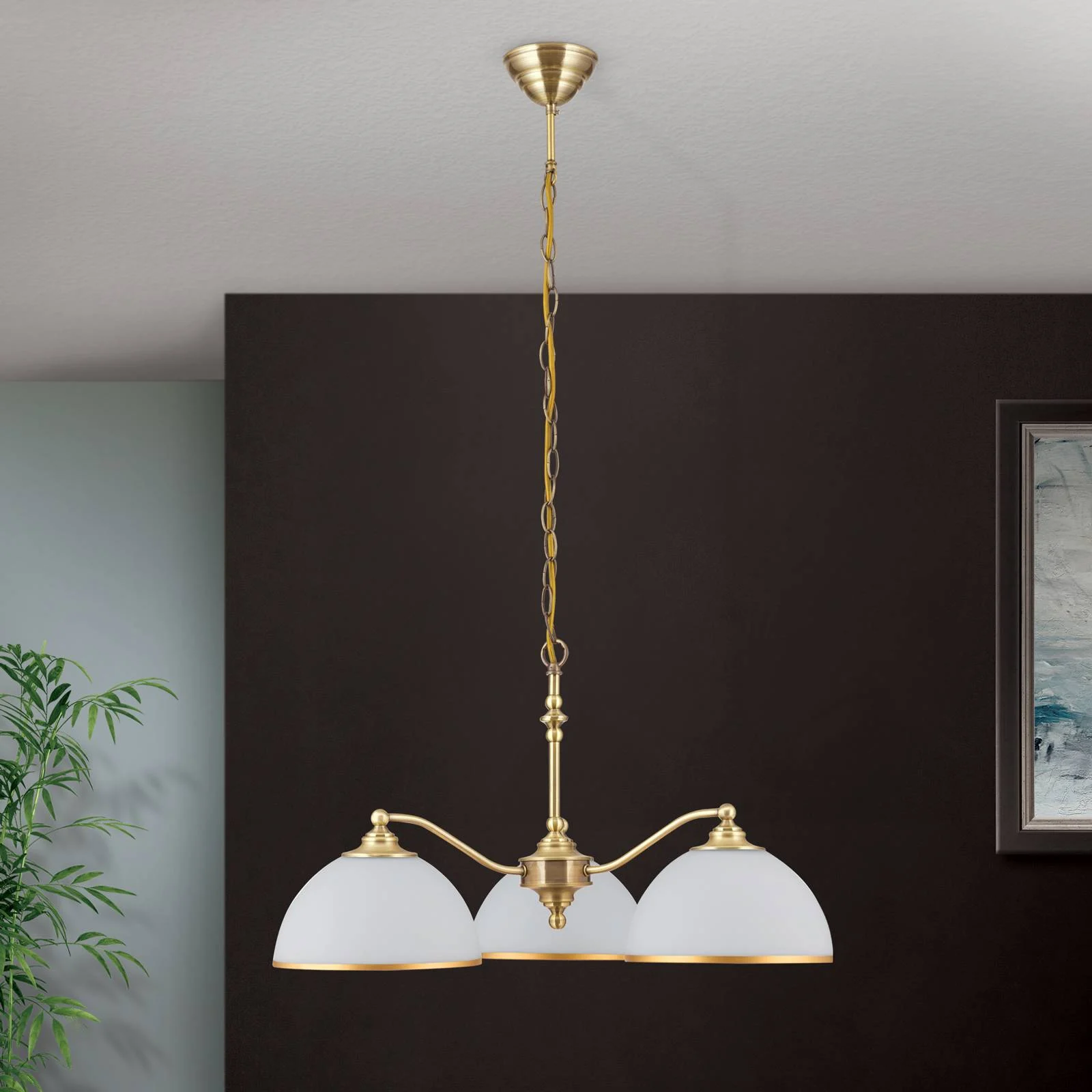 Hängeleuchte Old Lamp mit Kettenabhängung, 3-flg. günstig online kaufen