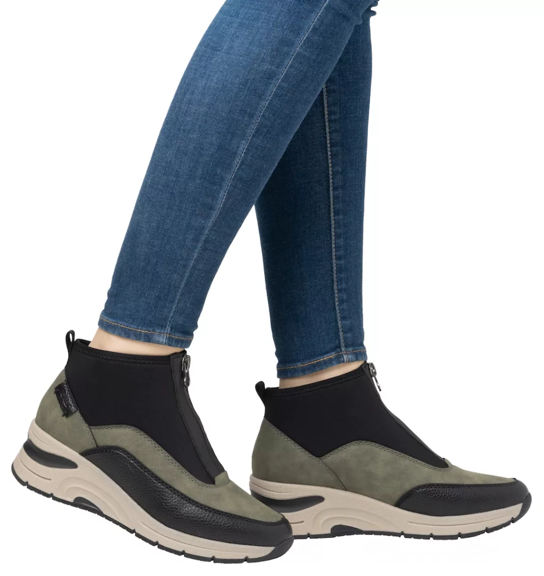 Rieker Sneaker Bootie Damen grün günstig online kaufen