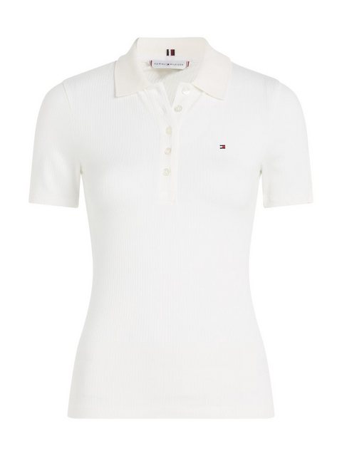 Tommy Hilfiger Poloshirt SLIM 5X2 RIB POLO mit langer Knopfleiste günstig online kaufen