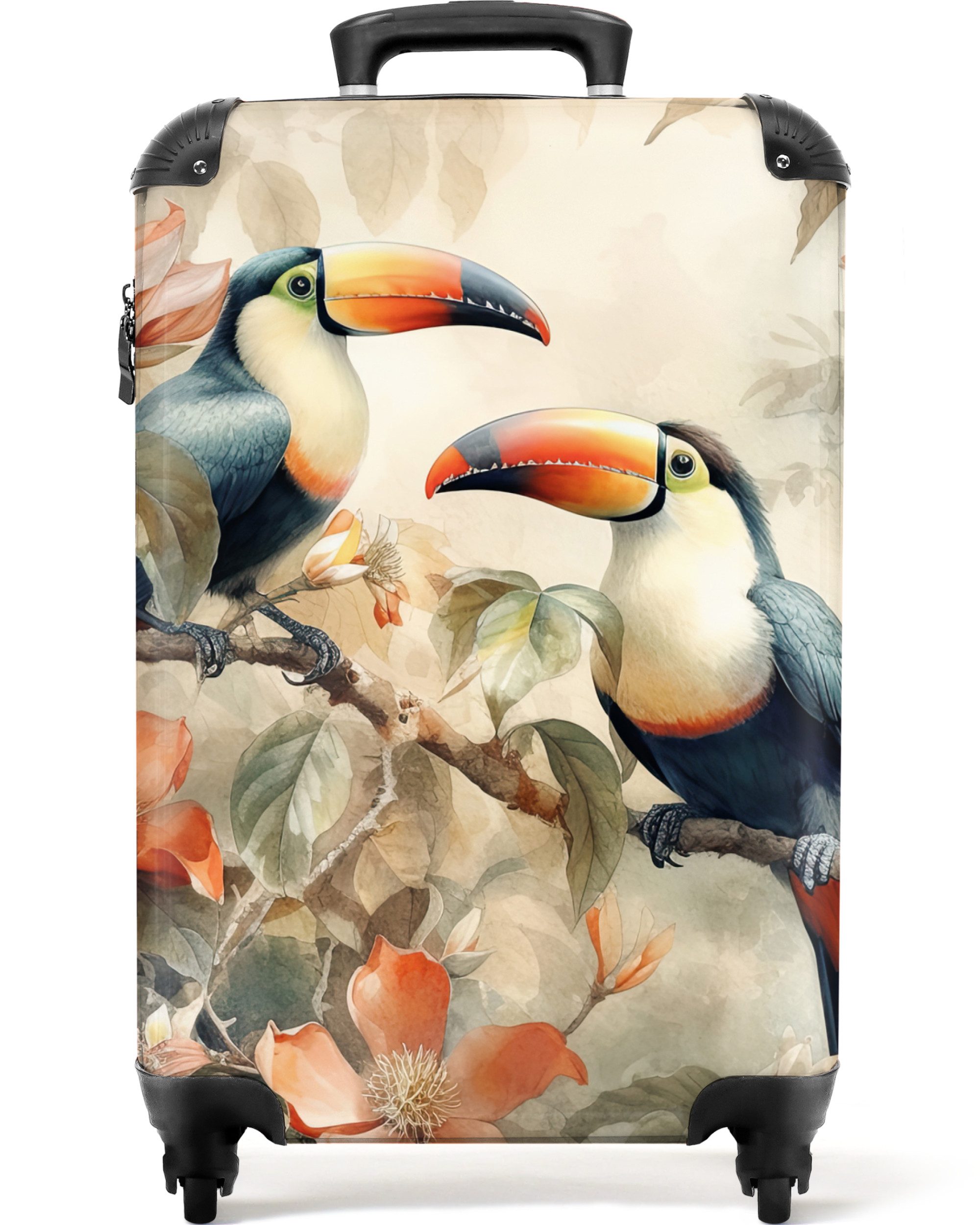 NoBoringSuitcases.com© Hartschalen-Trolley Tukan - Vögel - günstig online kaufen