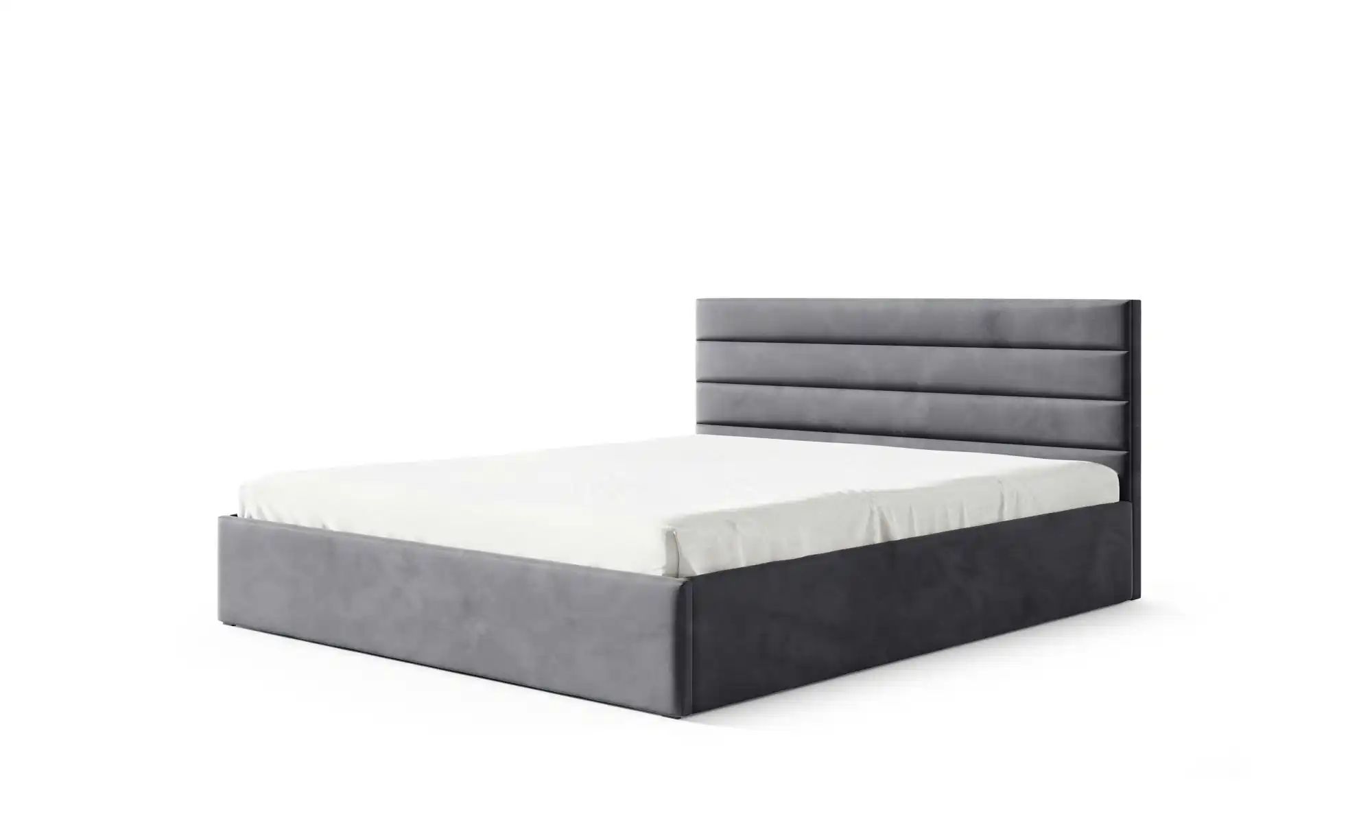Polsterbett mit Bettkasten Bella ¦ grau ¦ Maße (cm): B: 149 H: 85 Betten > günstig online kaufen