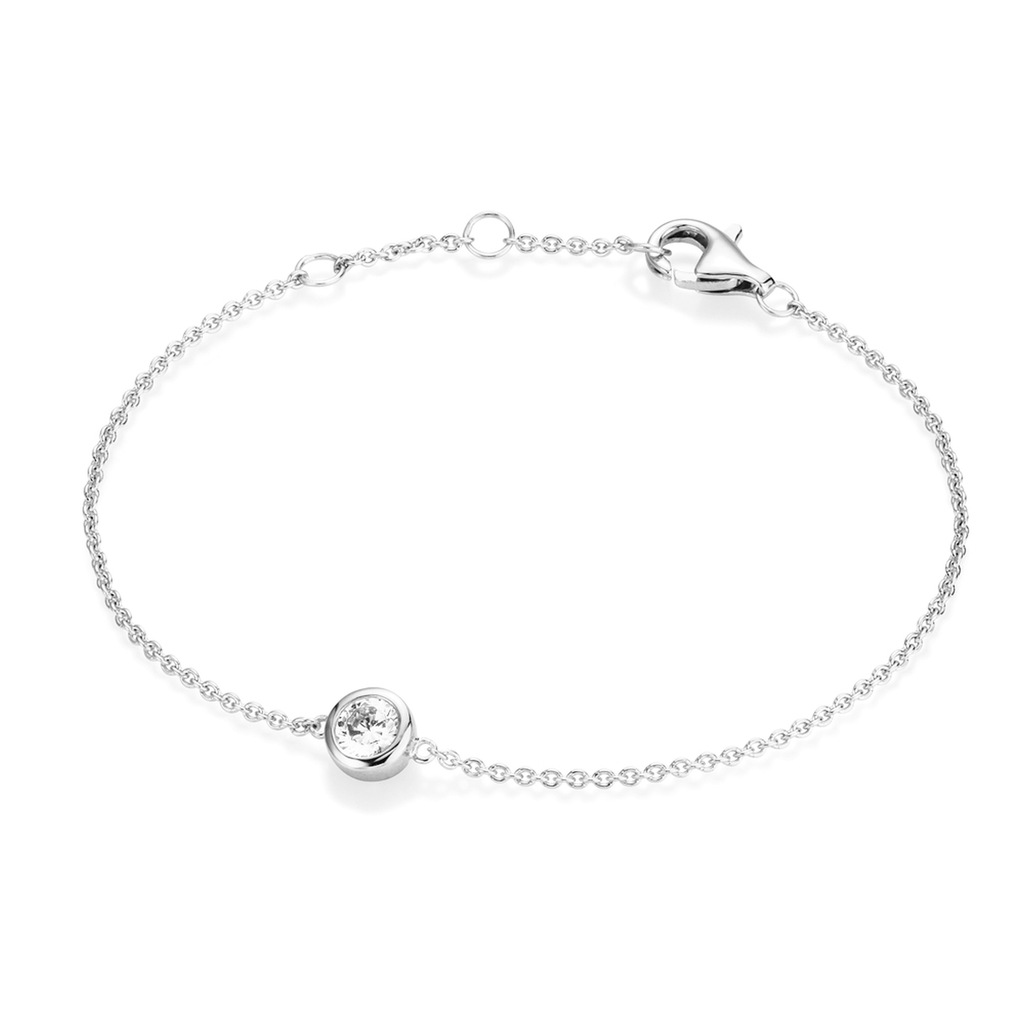 Smart Jewel Armband "Zirkonia als Zwischenteil, Silber 925" günstig online kaufen