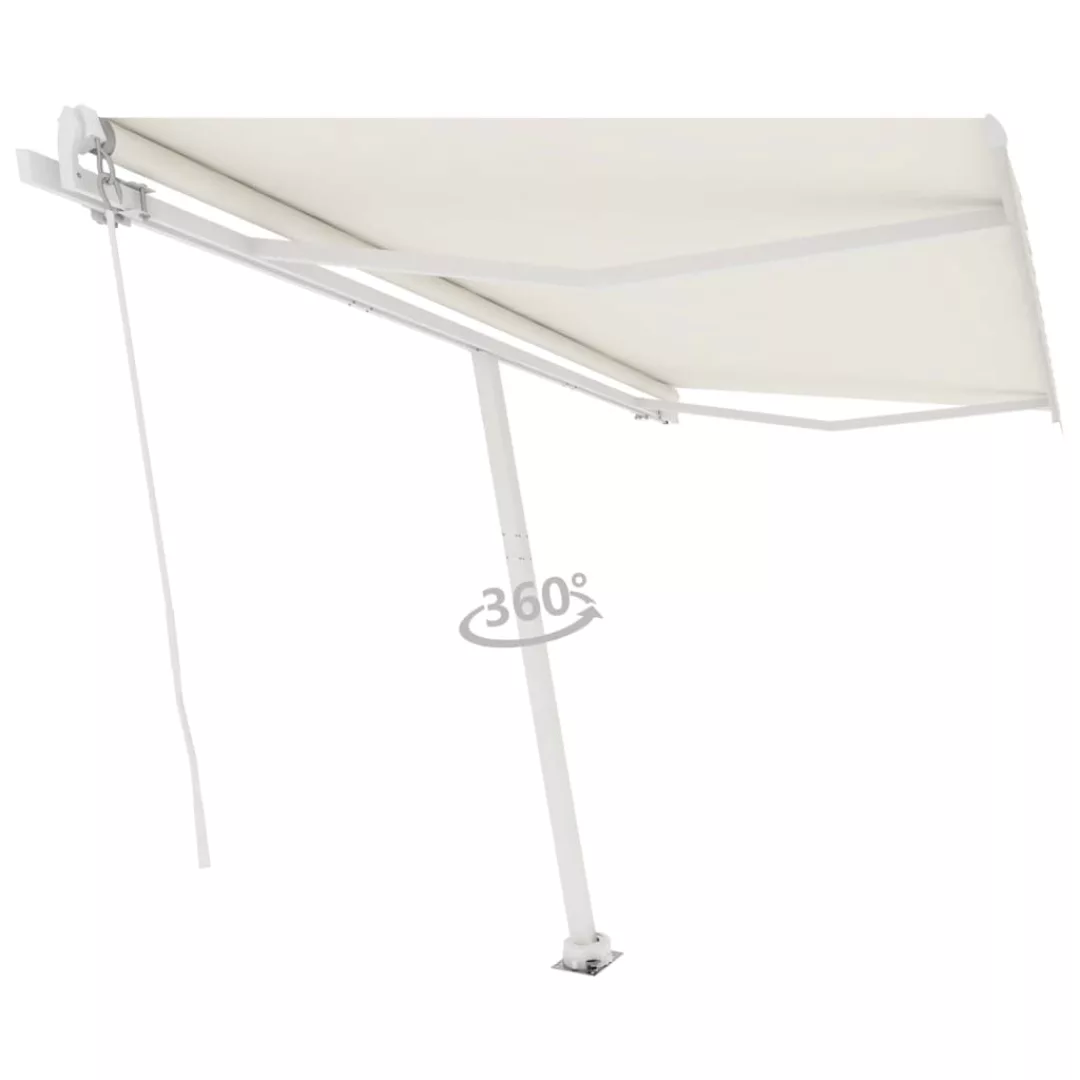 Standmarkise Einziehbar Handbetrieben 450x350 Cm Cremeweiß günstig online kaufen