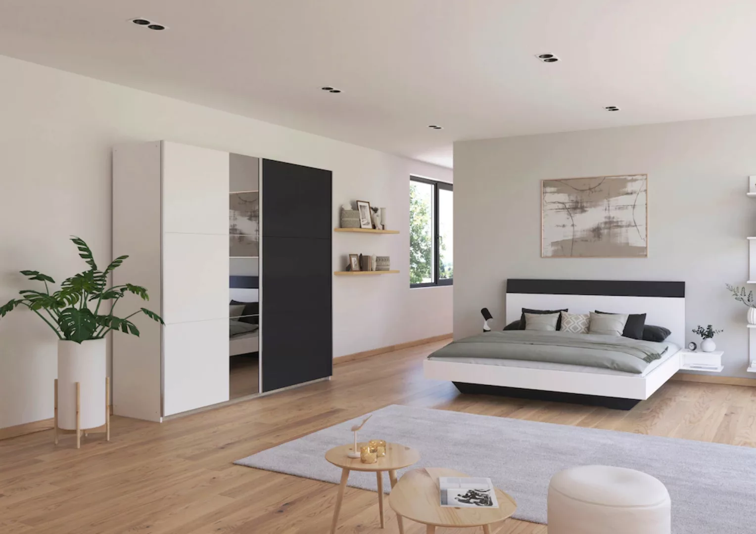 rauch Schlafzimmer-Set "Monza", mit Schwebetürenschrank Breite 218 cm, Bett günstig online kaufen