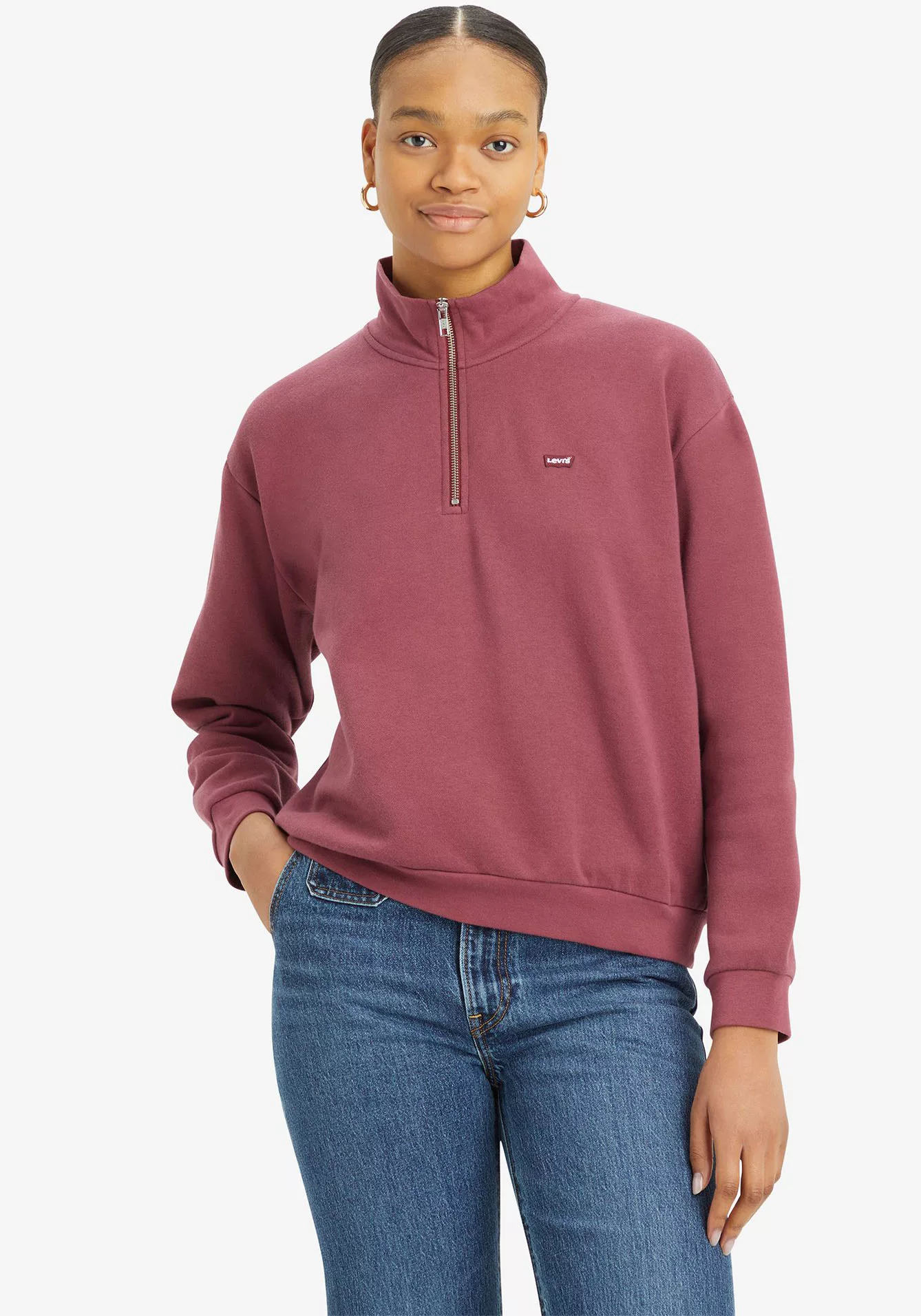 Levis Sweatshirt "LV Sweatshirt EVERYDAY 1/4 ZIP", aus softem Baumwollmix günstig online kaufen