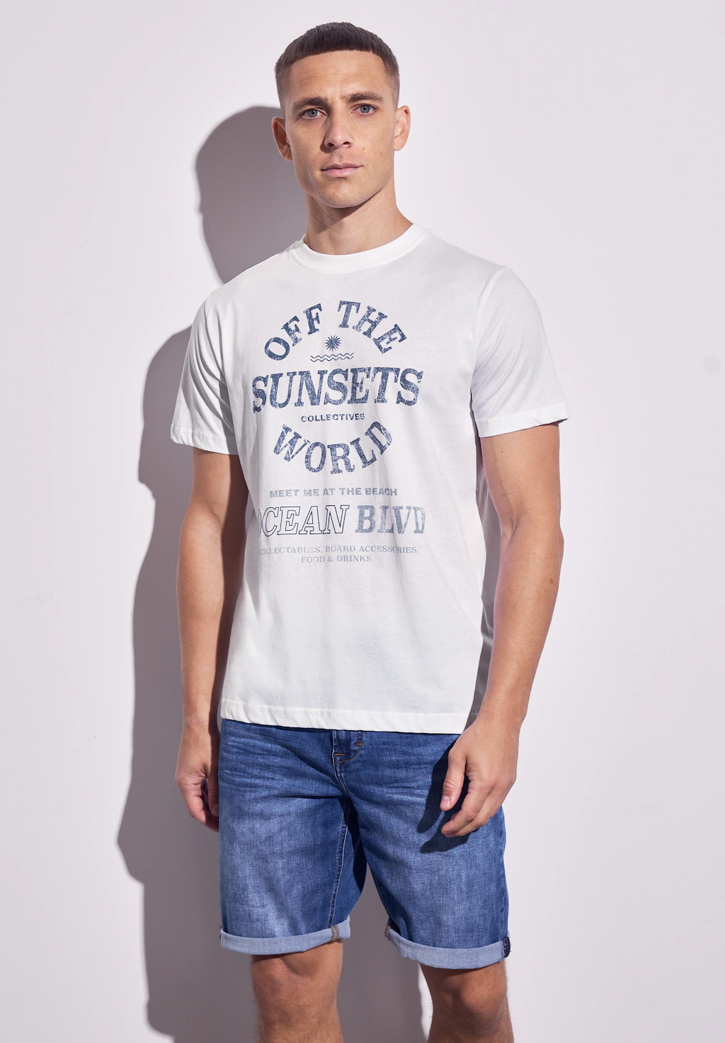 STREET ONE MEN T-Shirt, mit Rundhalsausschnitt günstig online kaufen