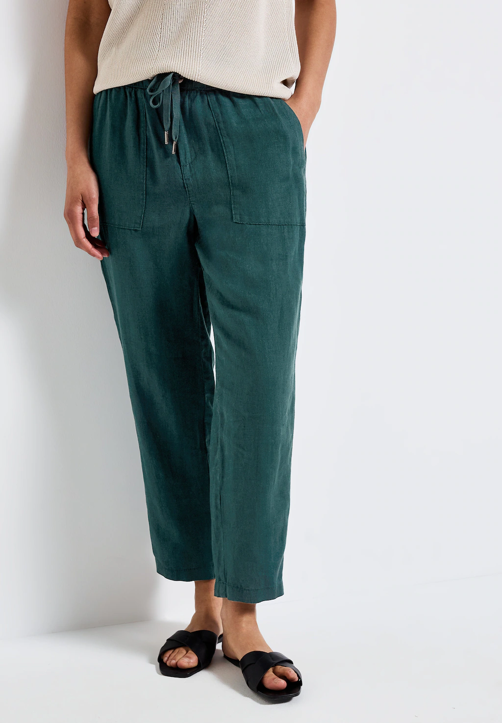 STREET ONE Stoffhose, aus Leinen günstig online kaufen