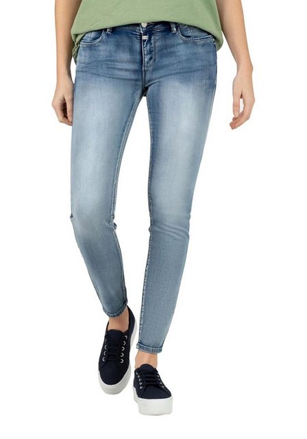 TIMEZONE Damen Jeans TIGHT SANYATZ - Tight Fit - Blau - Aqua Blue Wash günstig online kaufen