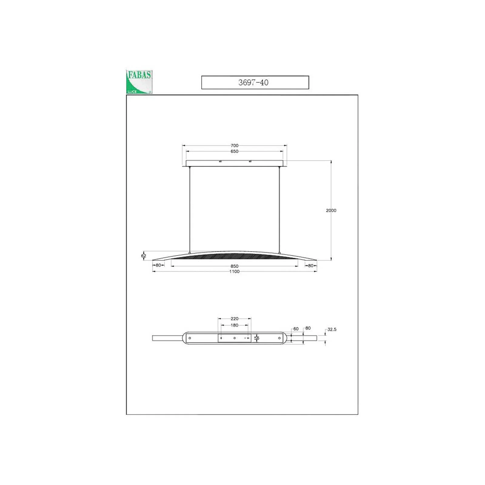 LED-Hängeleuchte Cordoba, Länge 110 cm, Metall/Holz, dimmbar günstig online kaufen