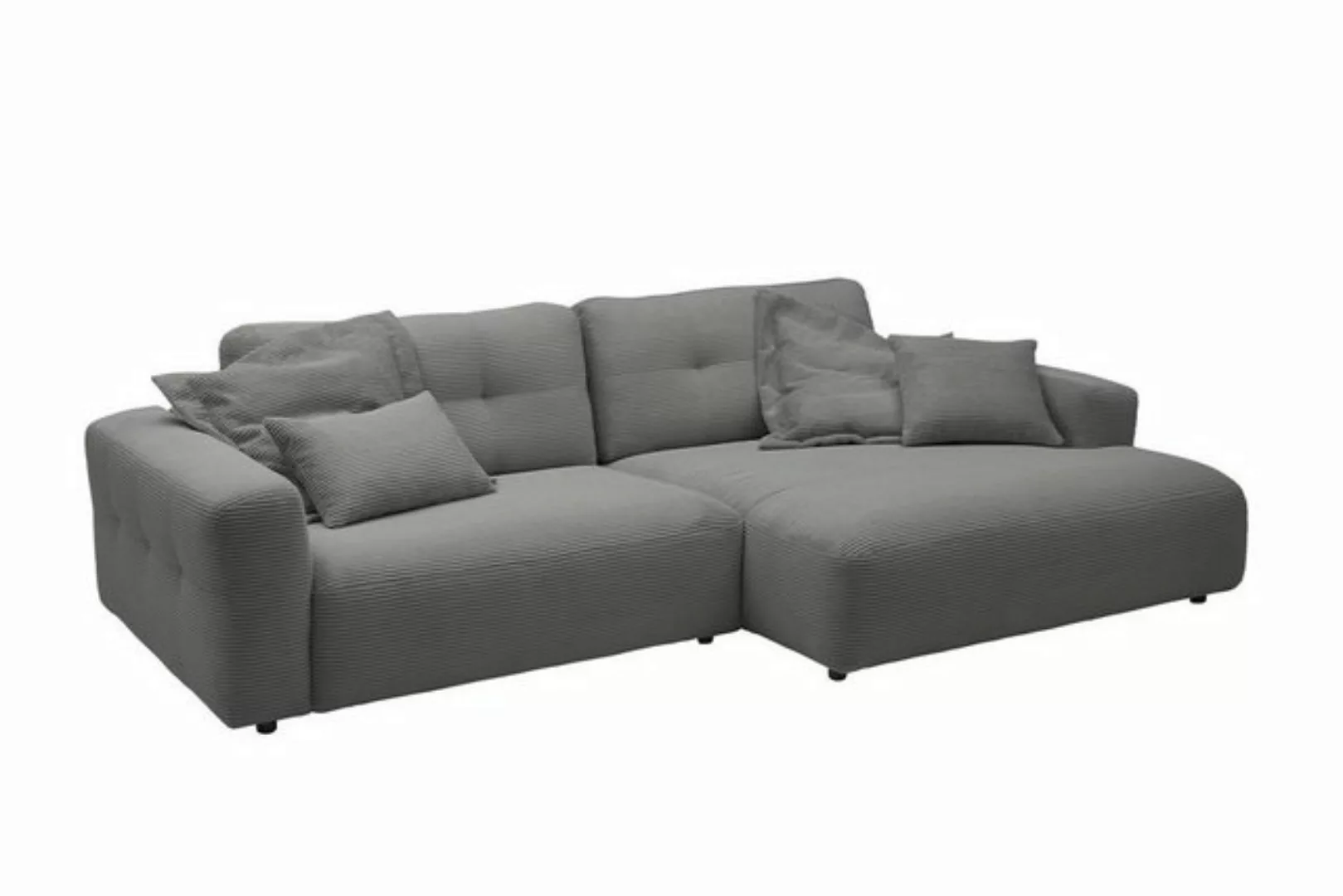 KAWOLA Ecksofa MIKA, Cord, Longchair rechts od. links, versch. Farben günstig online kaufen