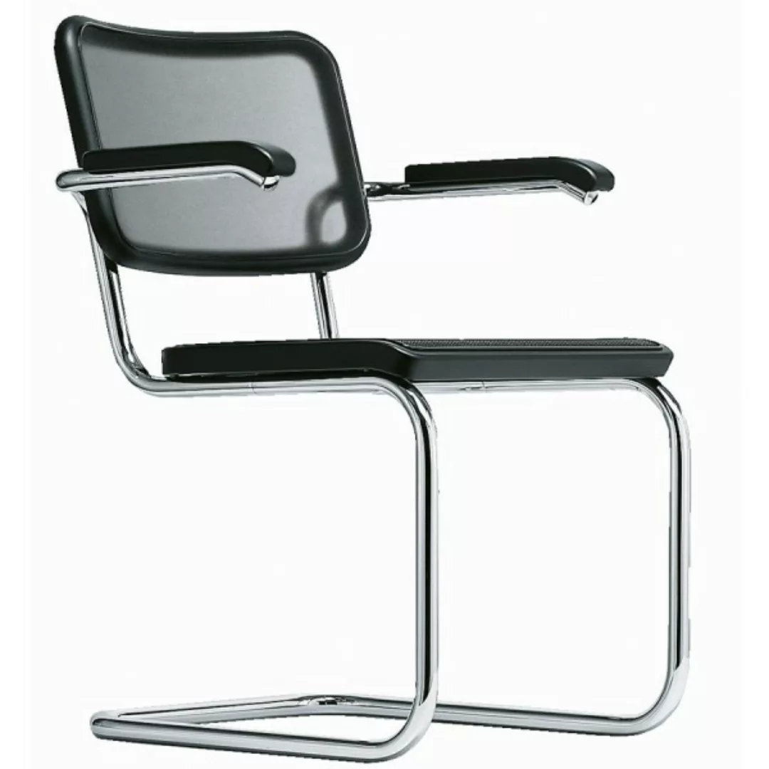 THONET S 64 N | Buche schwarz gebeizt | Netzrücken | Netz-Sitzfläche | Gest günstig online kaufen