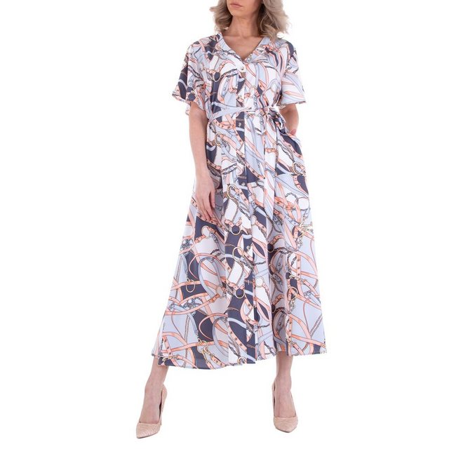 Ital-Design Sommerkleid Damen Freizeit Sommerkleid in Mehrfarbig günstig online kaufen