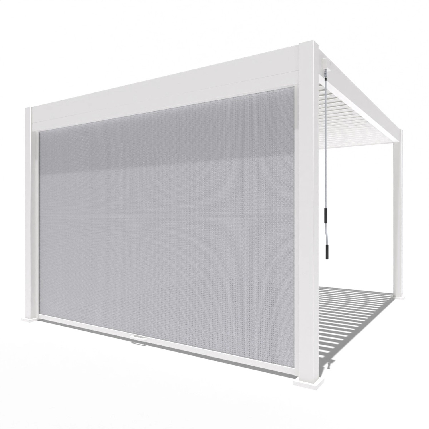 Weide Sonnenrollo für Weide Pergola 2,65 M in Weiss günstig online kaufen