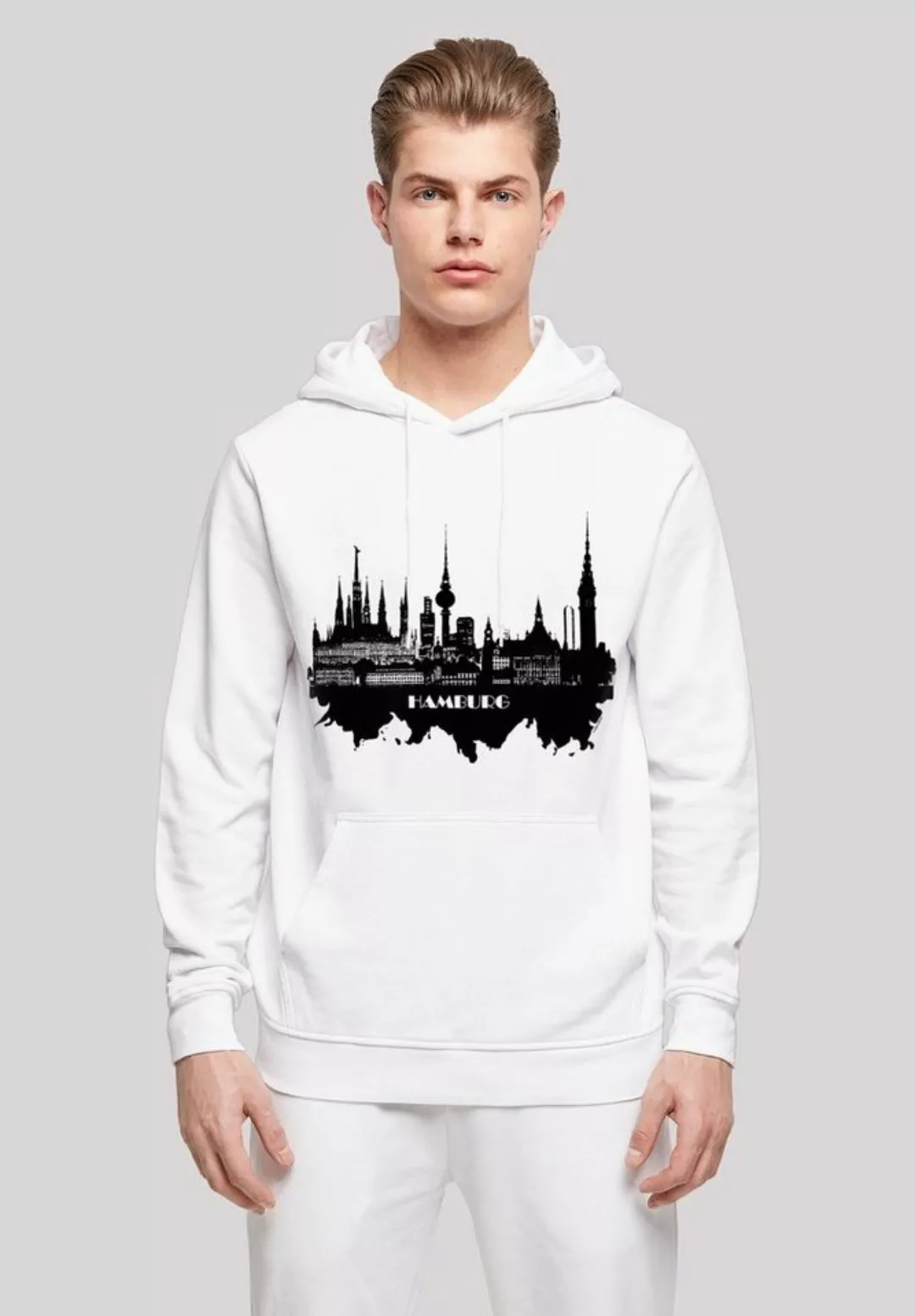 F4NT4STIC Kapuzenpullover "Cities Collection - Hamburg skyline", Print günstig online kaufen