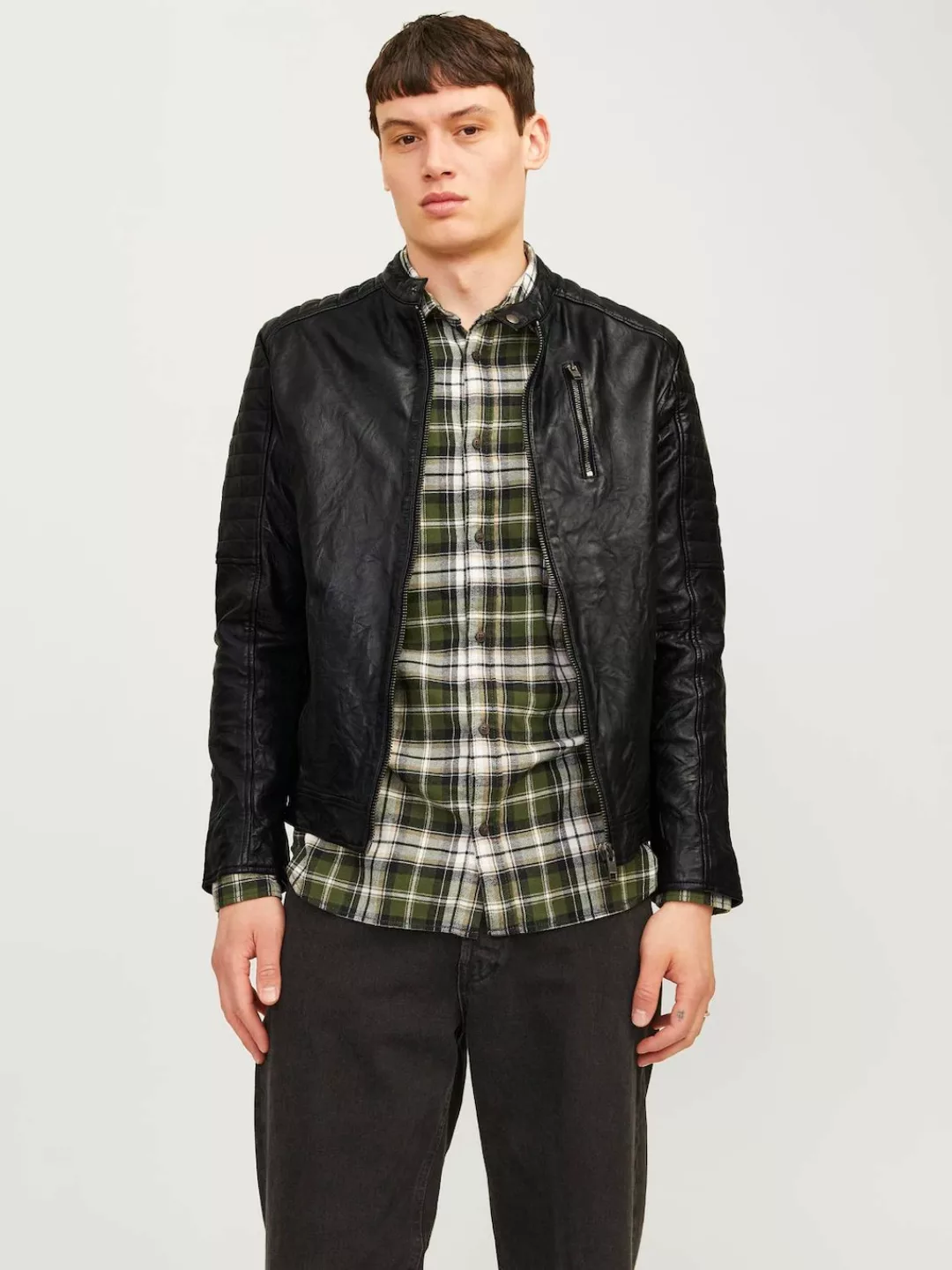 Jack & Jones Lederjacke "JJERICHARD LEATHER JACKET NOOS" günstig online kaufen