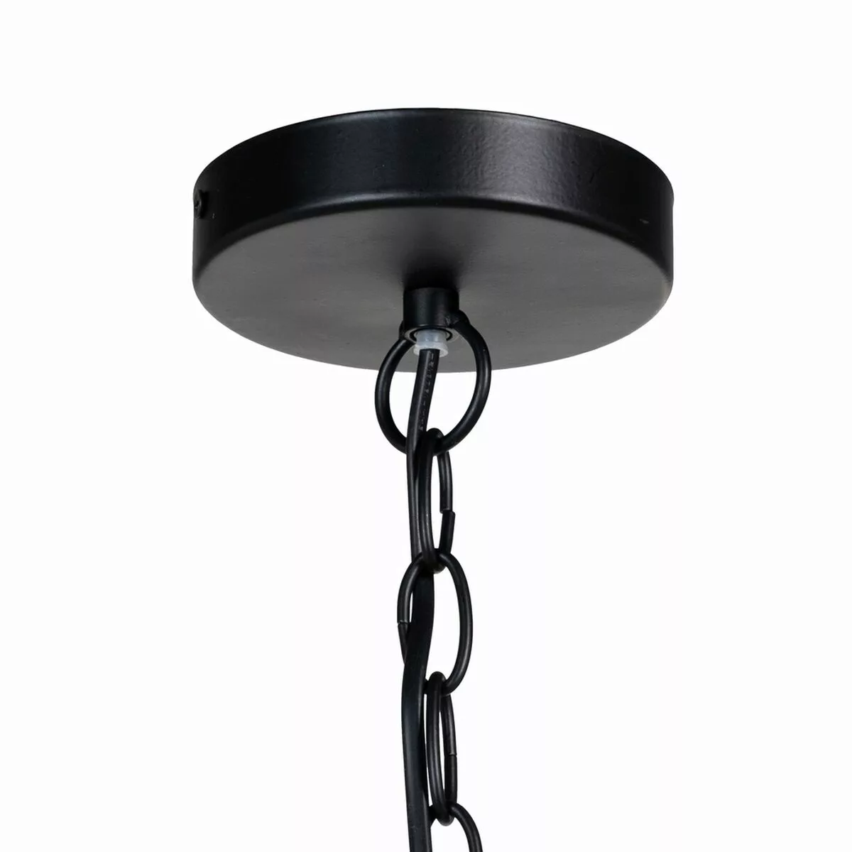 Deckenlampe 35 X 35 X 86 Cm Schwarz Metall Holz günstig online kaufen