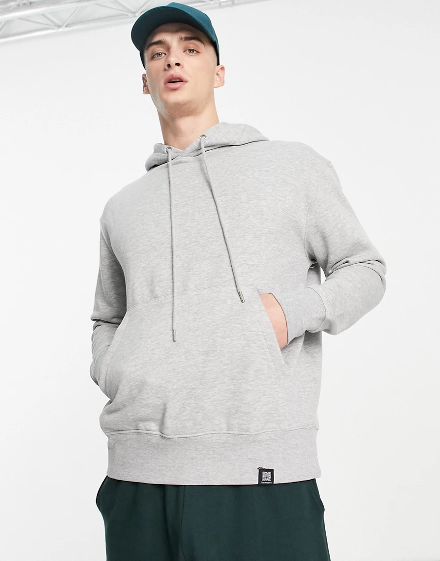 Pull&Bear – Kapuzenpullover in Grau günstig online kaufen