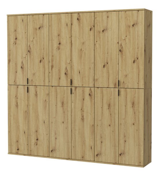 Inn.Furn Kleiderschrank Line-Up (in Eiche Artisan, 183 x 193 cm) mit variab günstig online kaufen