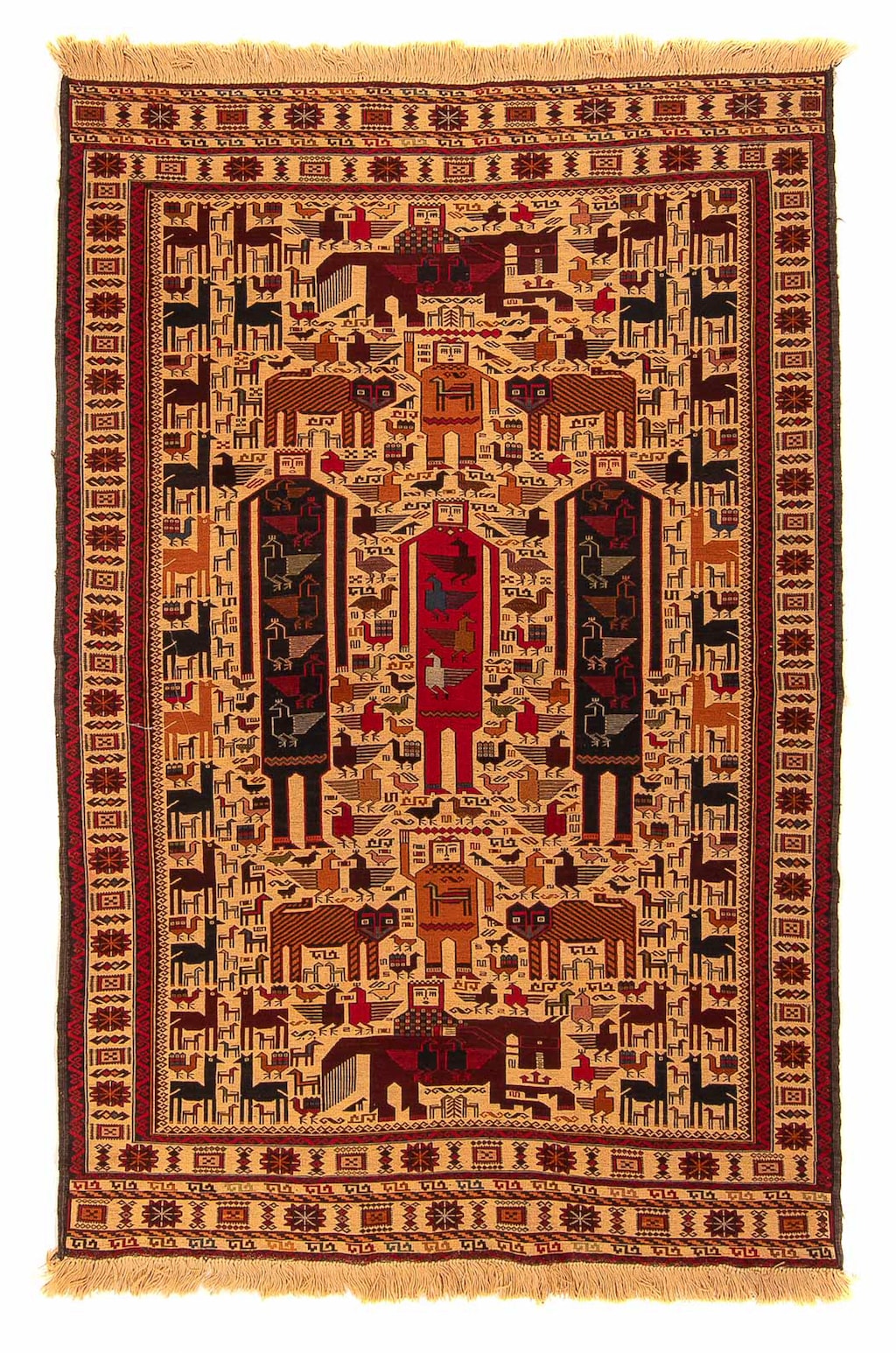 morgenland Wollteppich »Kelim - Oriental - 197 x 129 cm - hellbraun«, recht günstig online kaufen