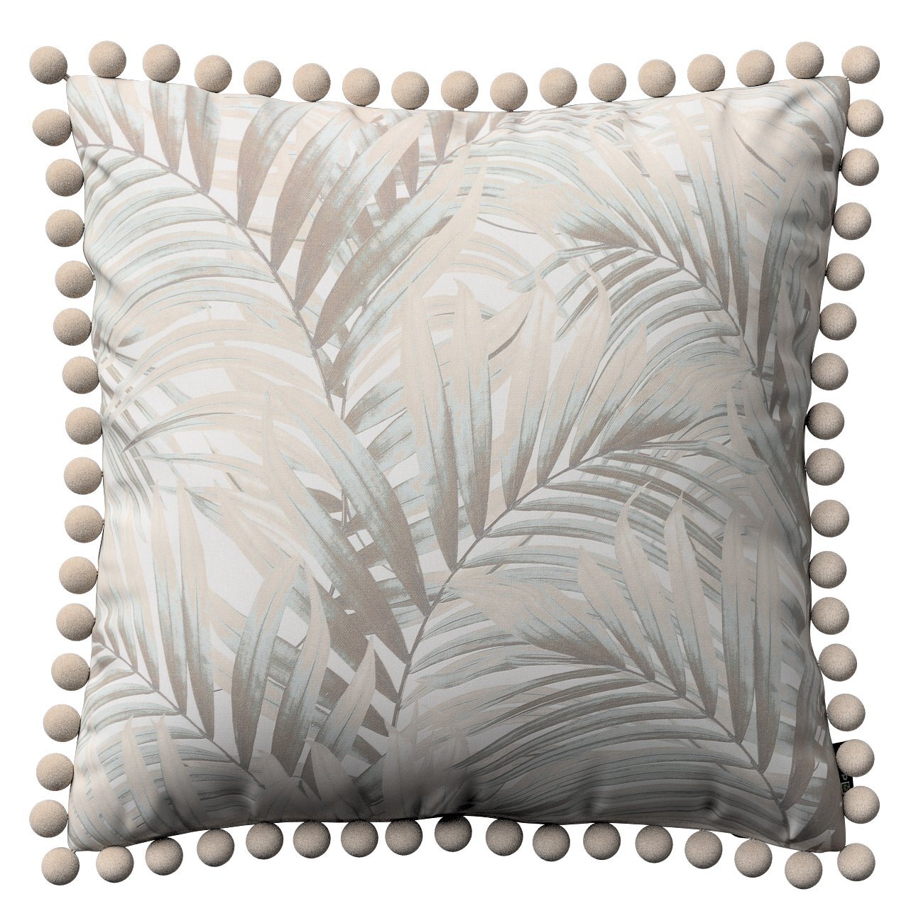 Kissenhülle Wera mit Bommeln, grau-beige, 45 x 45 cm, Gardenia (142-14) günstig online kaufen