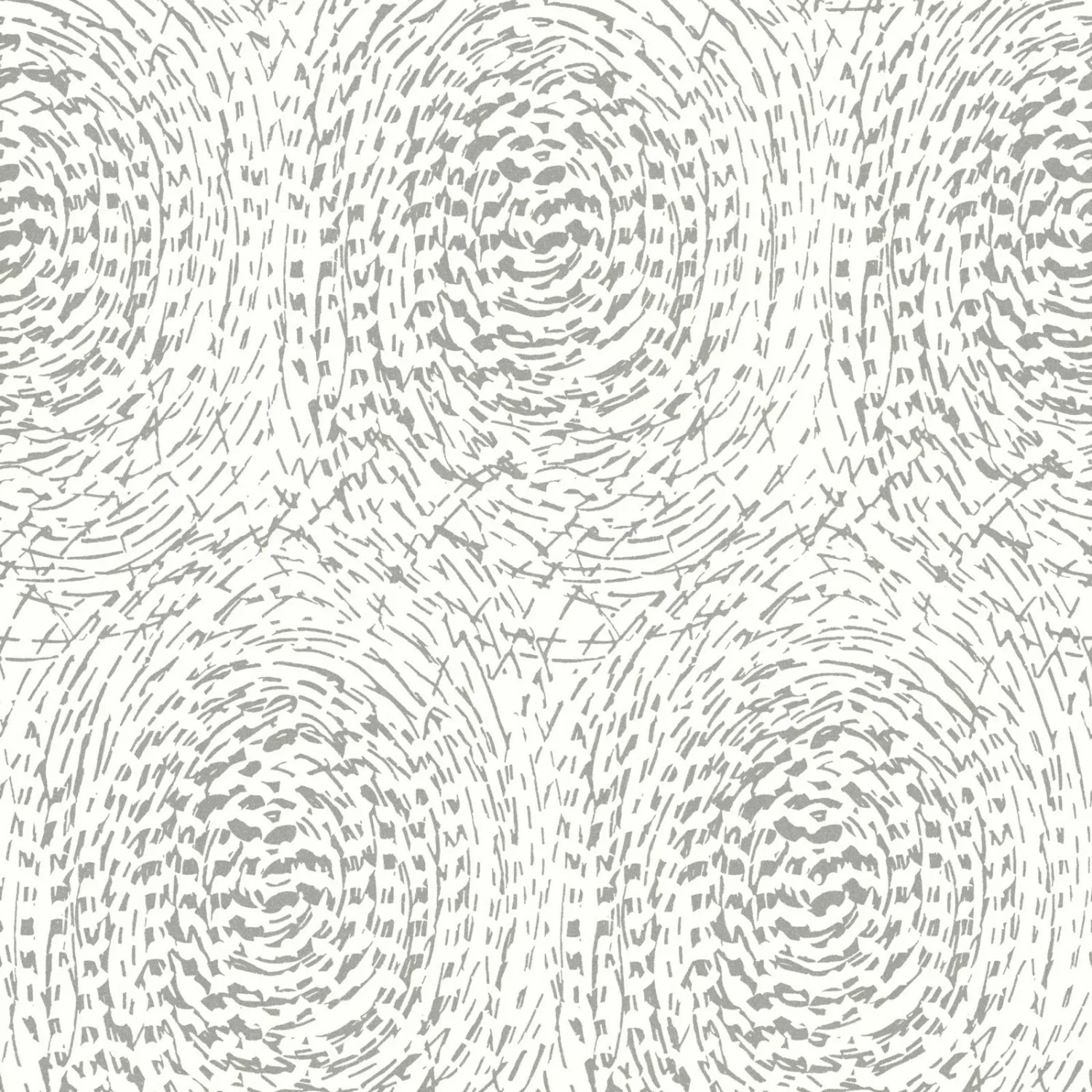 Bricoflor Moderne Tapete mit Kreismuster Abstrakte Vliestapete in Weiß und günstig online kaufen