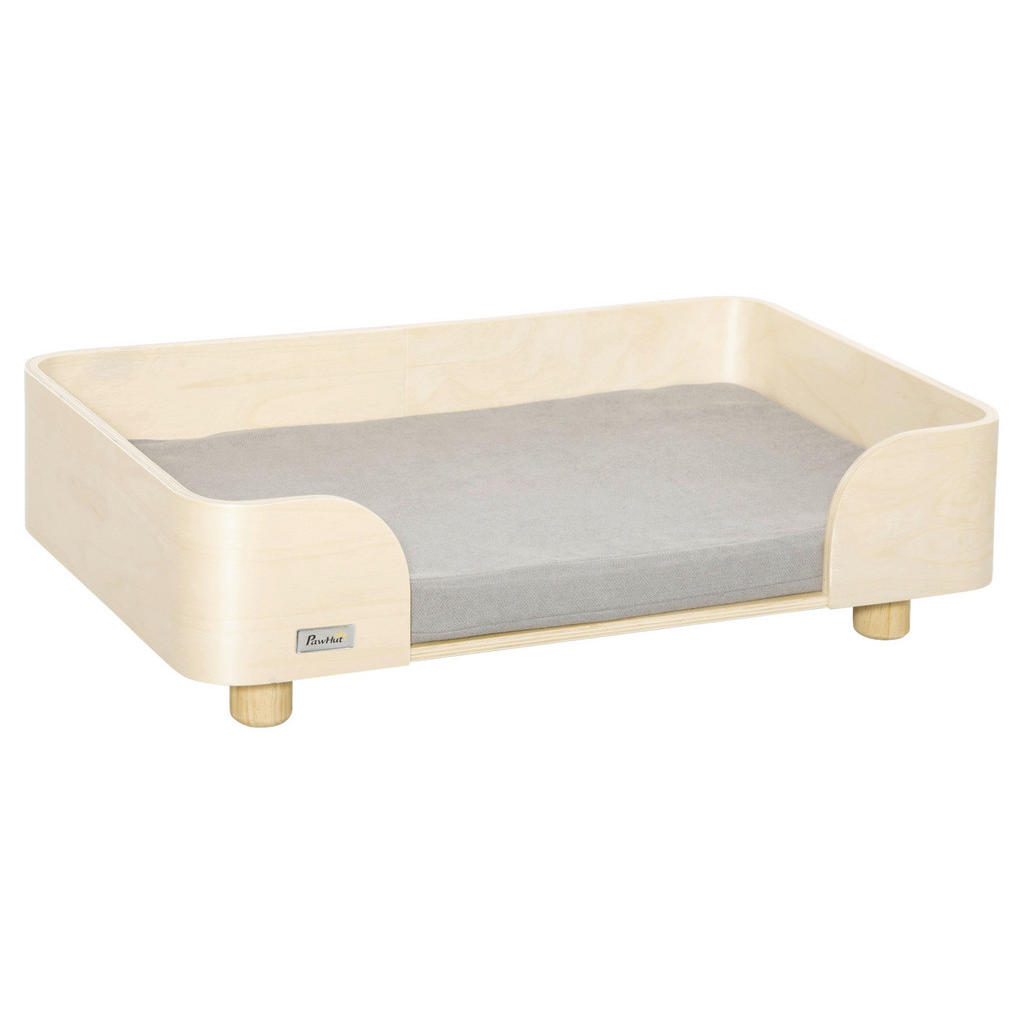 PawHut Hundebett natur Holz B/H/L: ca. 45,7x21x75,5 cm günstig online kaufen