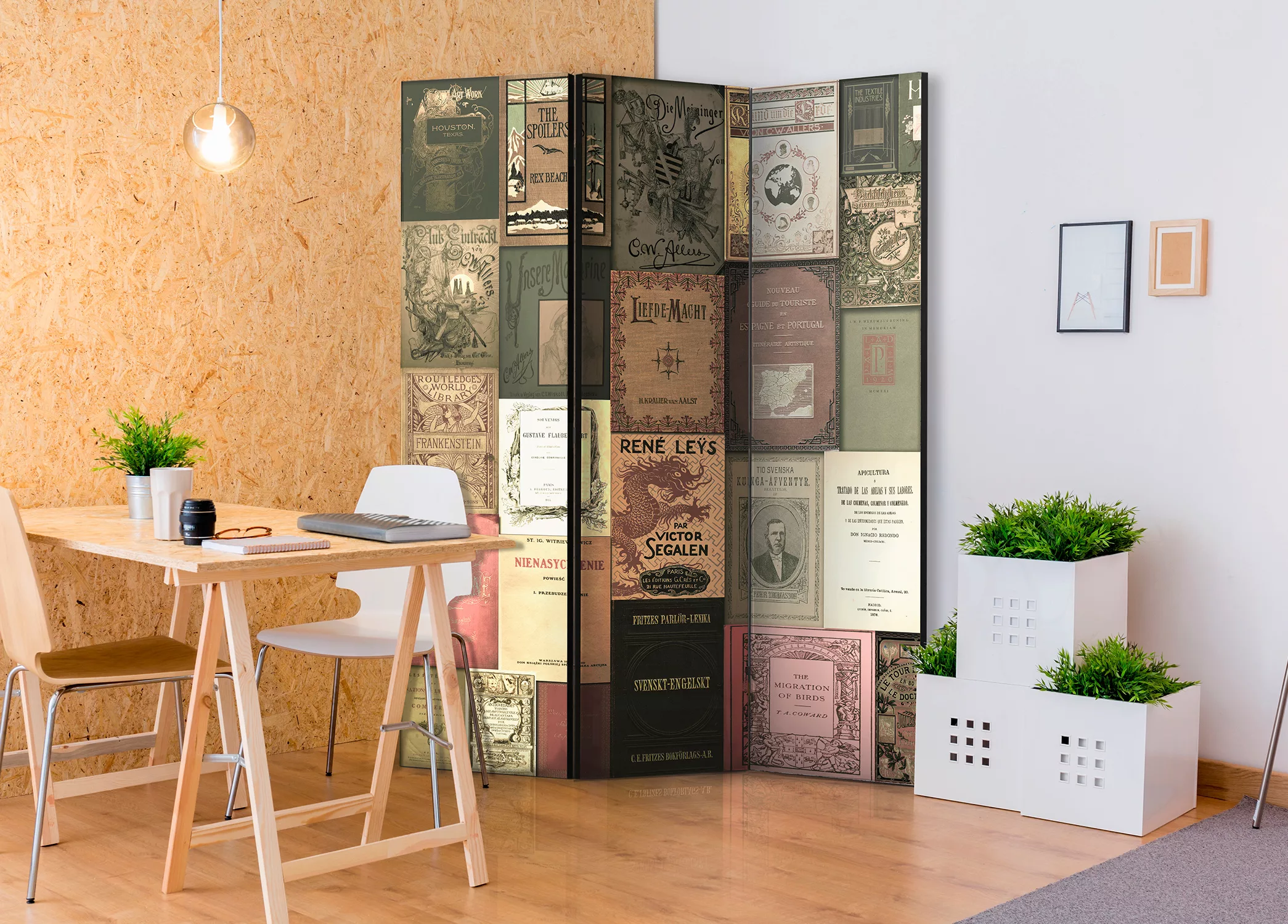 3-teiliges Paravent - Books Of Paradise [room Dividers] günstig online kaufen